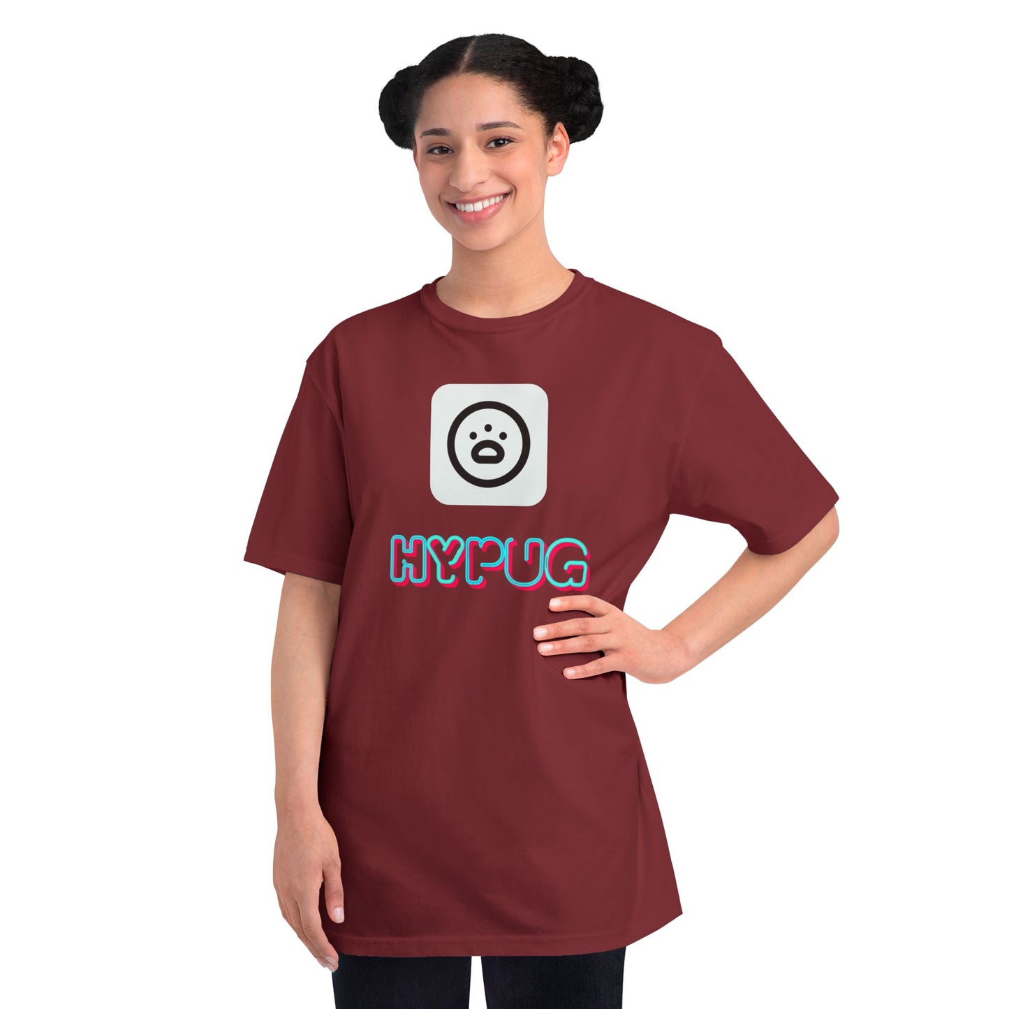 Big Dog Graphic Tee — Retro Pug Face Design