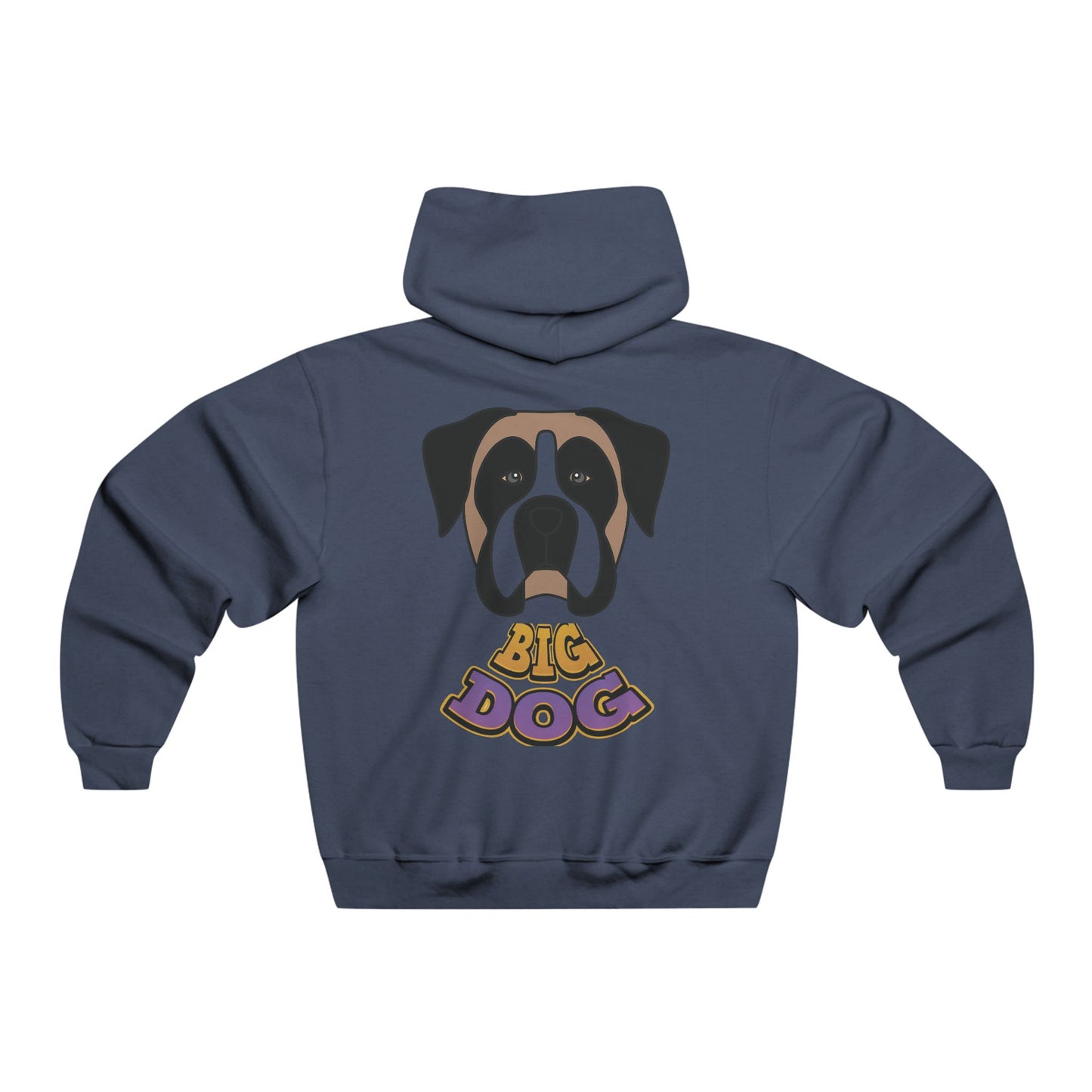 Big Dog Graphic Hoodie — Retro Boxer Illustration with 'HYFUG' Accent