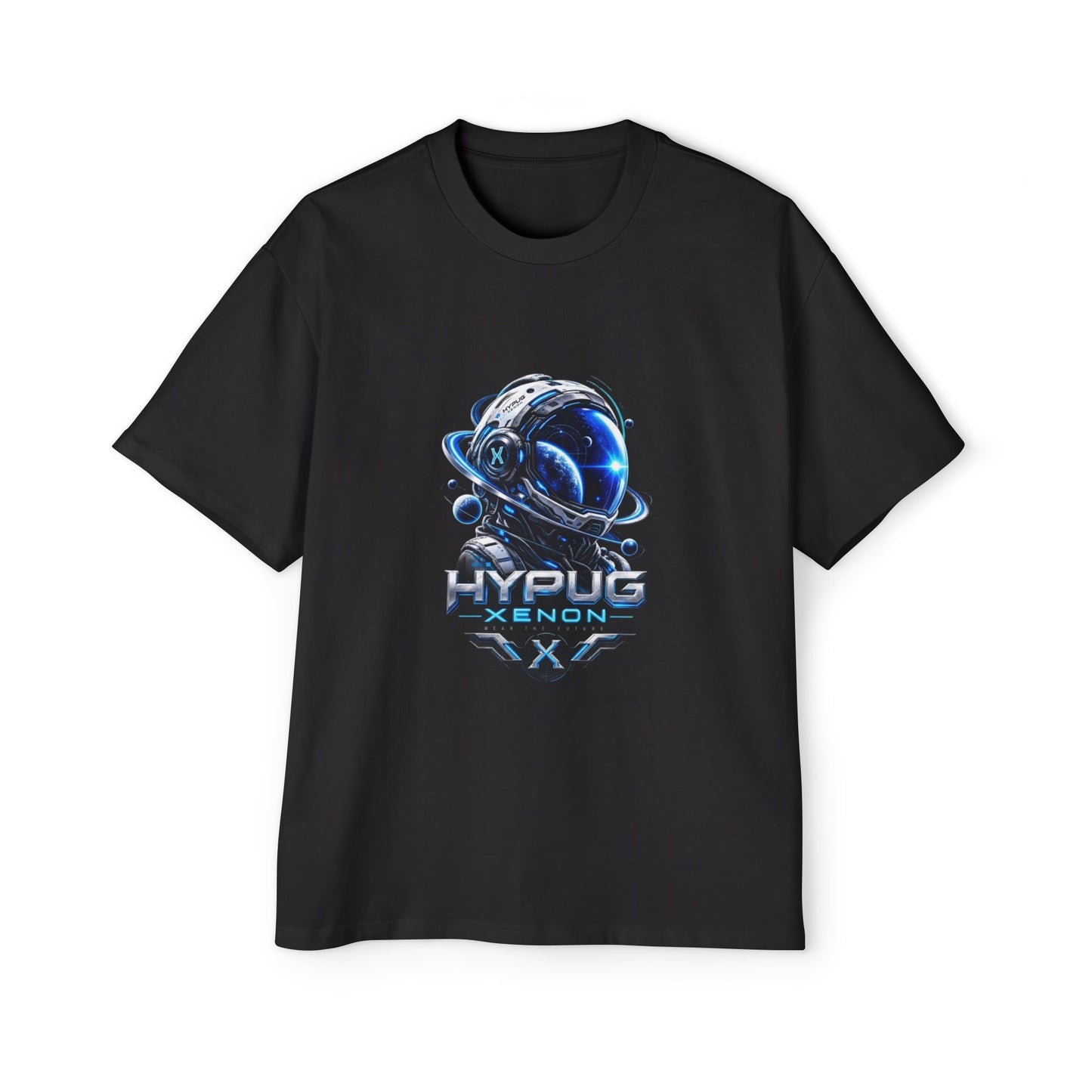 HYPUG XENON Cyber Orbit T-shirt back with futuristic orbital X graphic