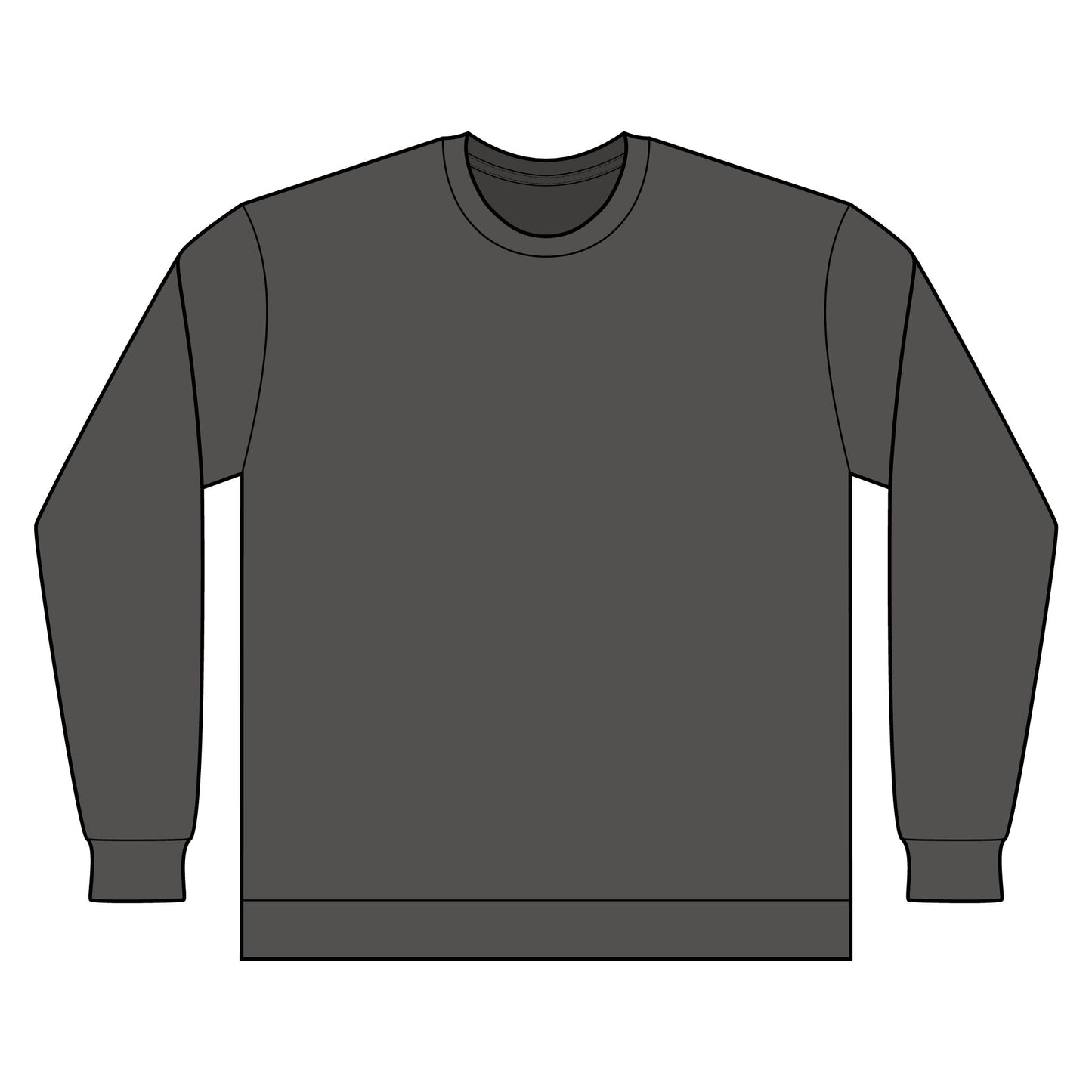 Hypug Xenon Ribcage X-Ray Long Sleeve — Skeleton Chest Anatomy Graphic Shirt