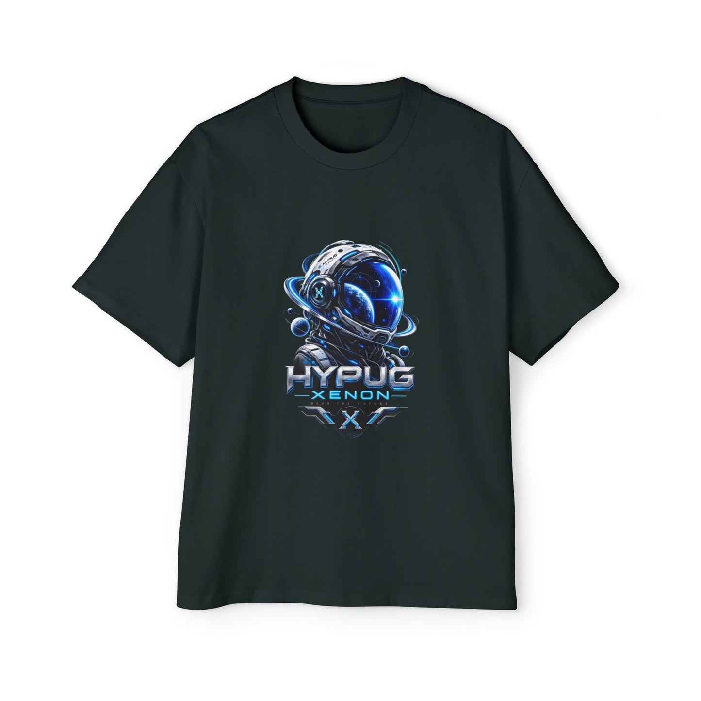 HYPUG XENON Cyber Orbit T-shirt back with futuristic orbital X graphic