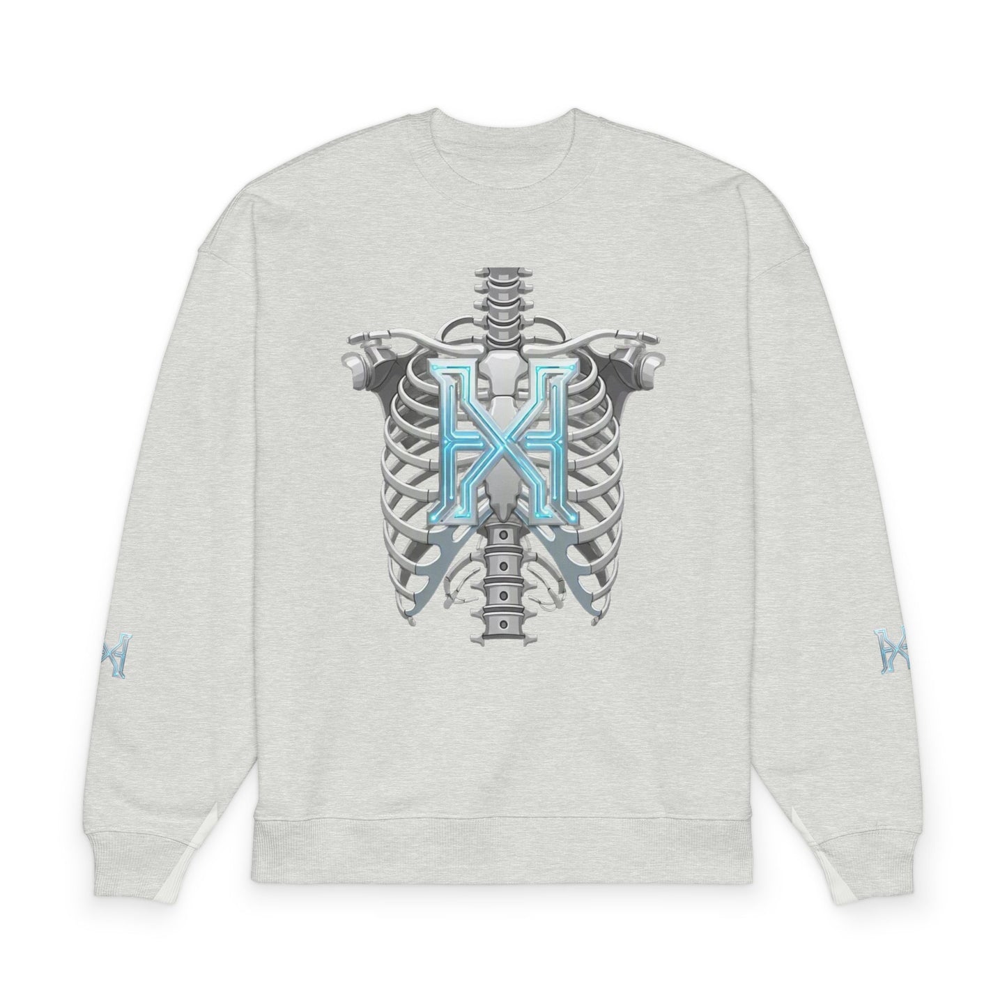 Hypug Xenon Skeleton X Sweatshirt — Futuristic Anatomical Graphic Crewneck
