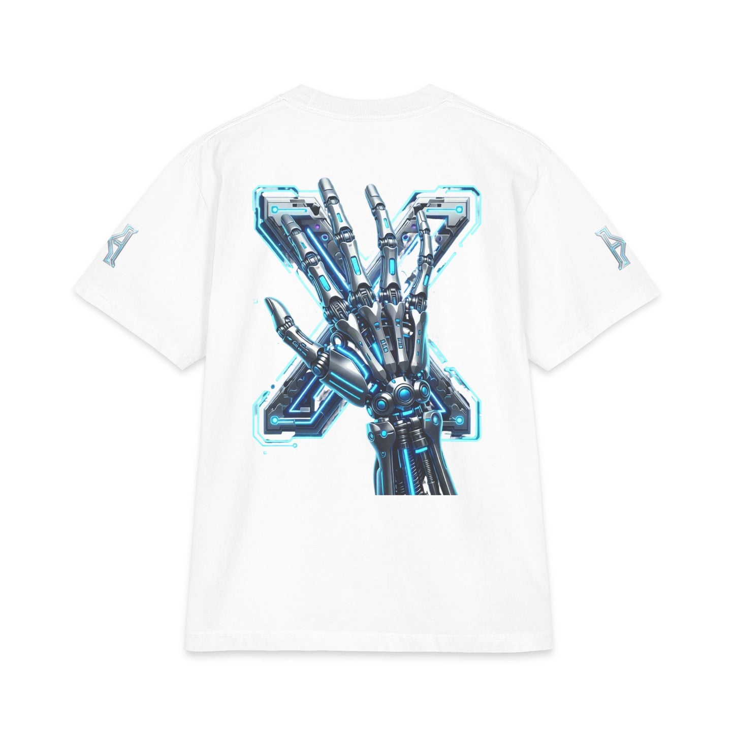 Hypug Cyber Skeleton Tee — Robotic X Ribcage Graphic Shirt