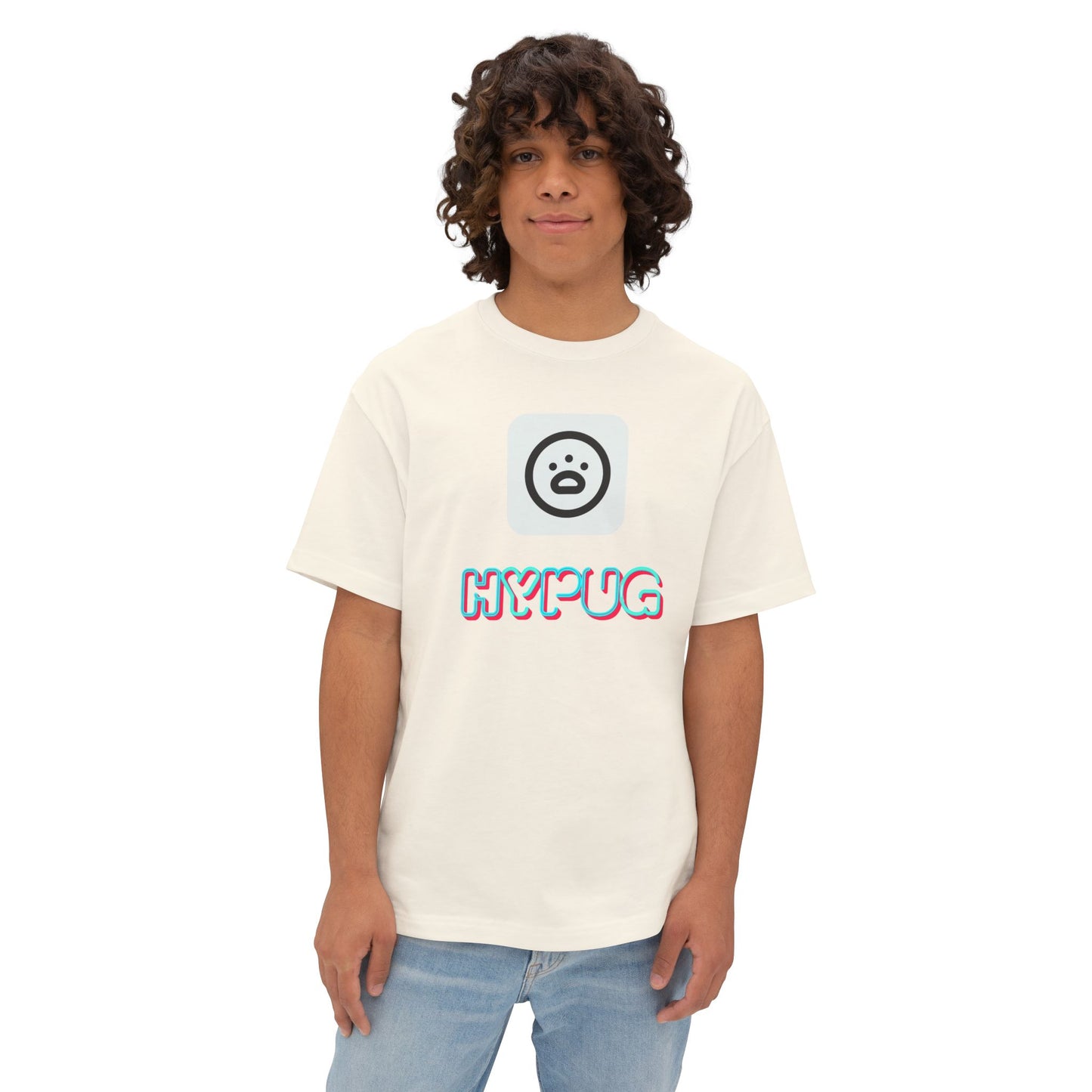Big Dog Graphic Tee — "HY•PUG" Front Logo & Large Dog Back Print