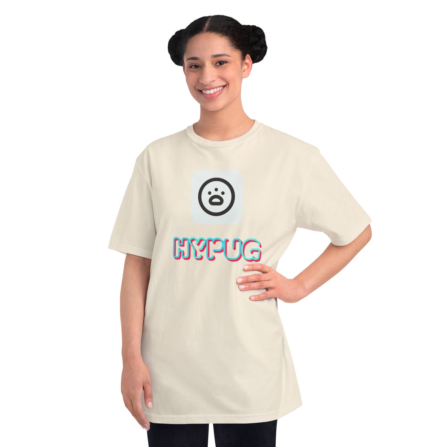 Big Dog Graphic Tee — Retro Pug Face Design