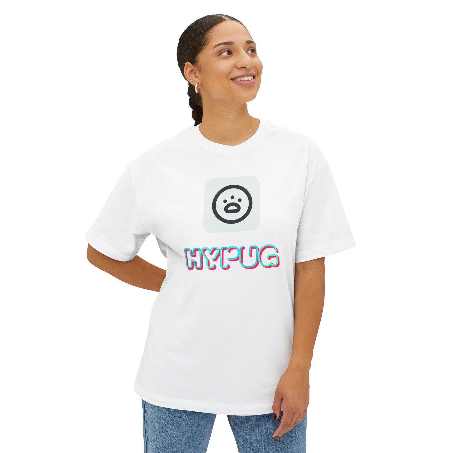 Big Dog Graphic Tee — "HY•PUG" Front Logo & Large Dog Back Print