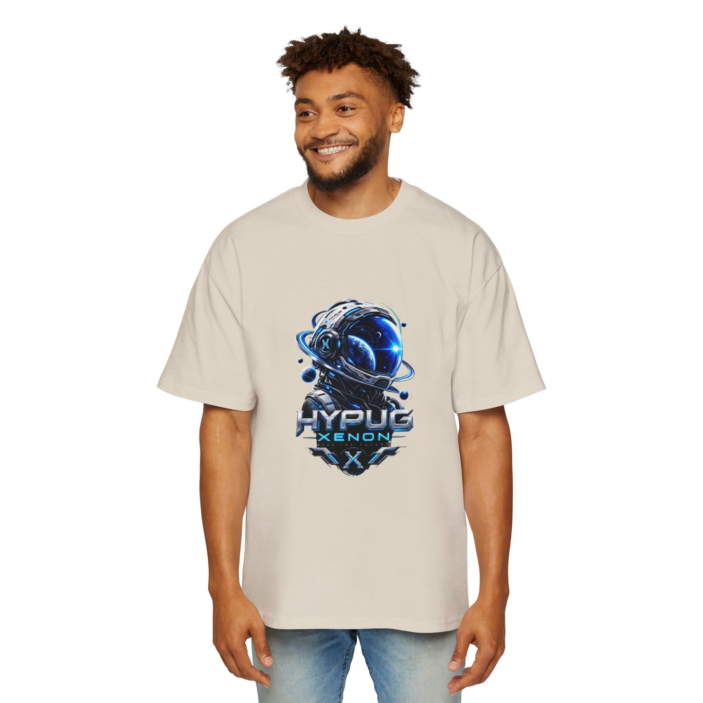 HYPUG XENON Cyber Orbit T-shirt back with futuristic orbital X graphic