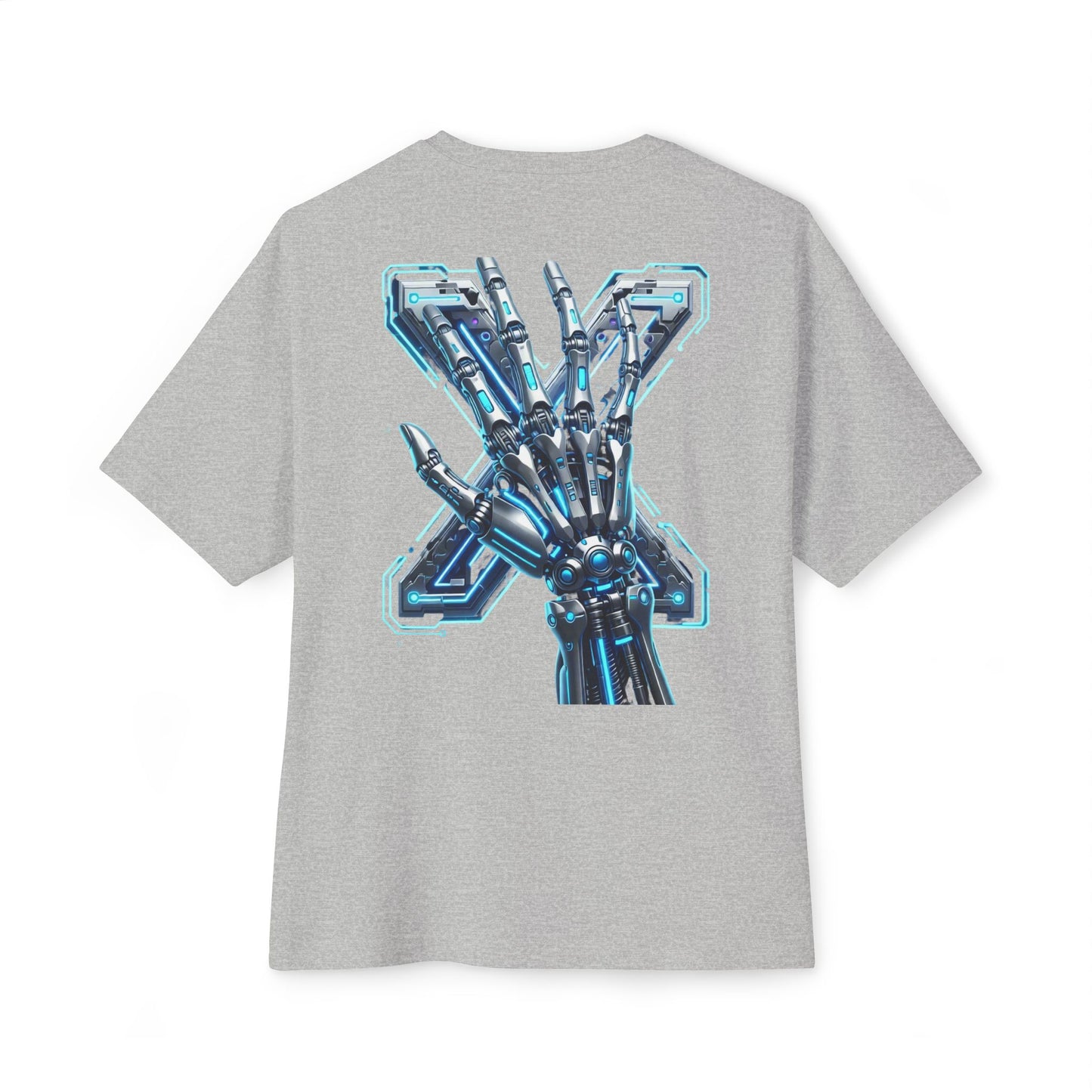 Cyber X Skeleton Tee — Futuristic Robotic Ribcage Graphic T-Shirt