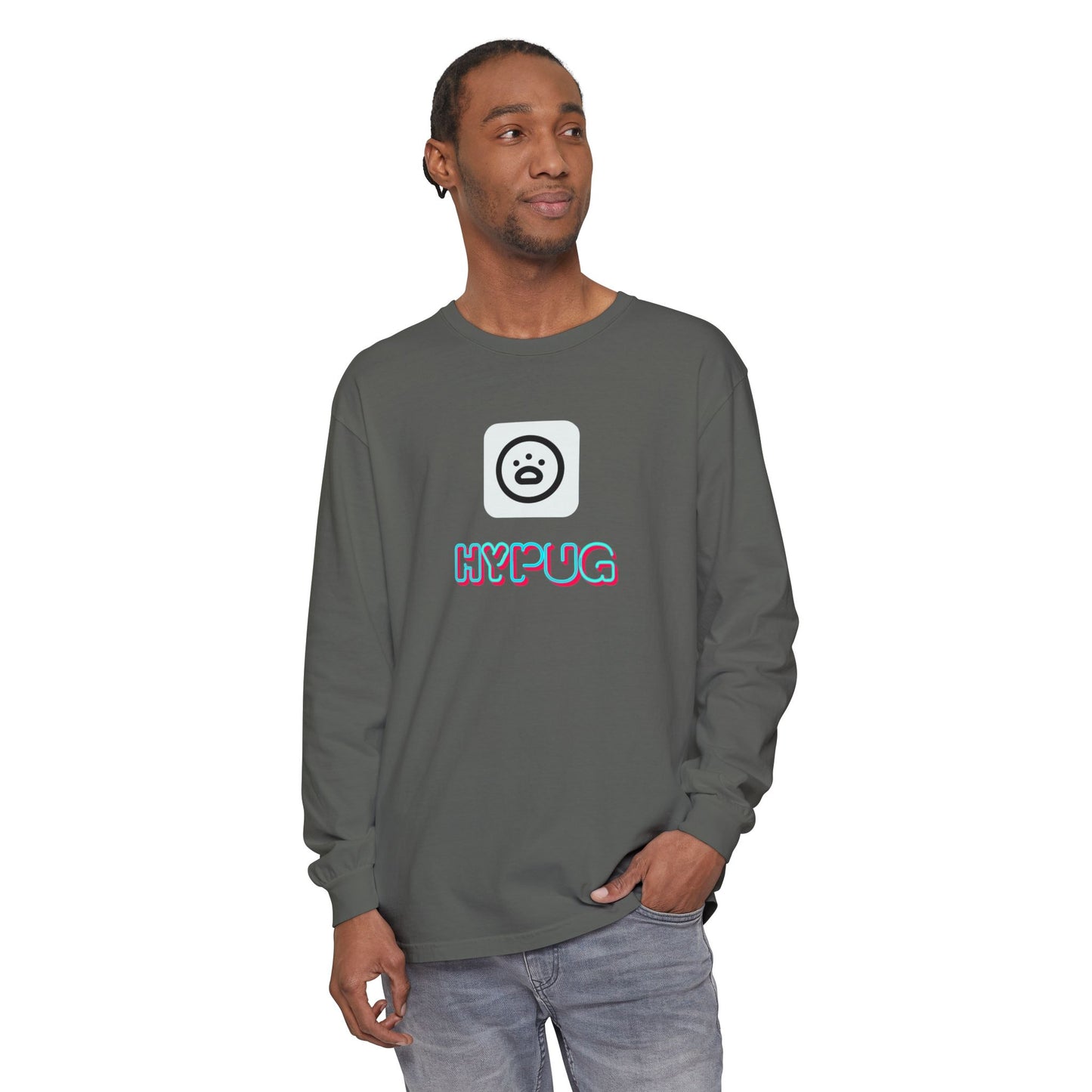 Big Dog Long Sleeve Tee — "Hypug Xenon" Graphic