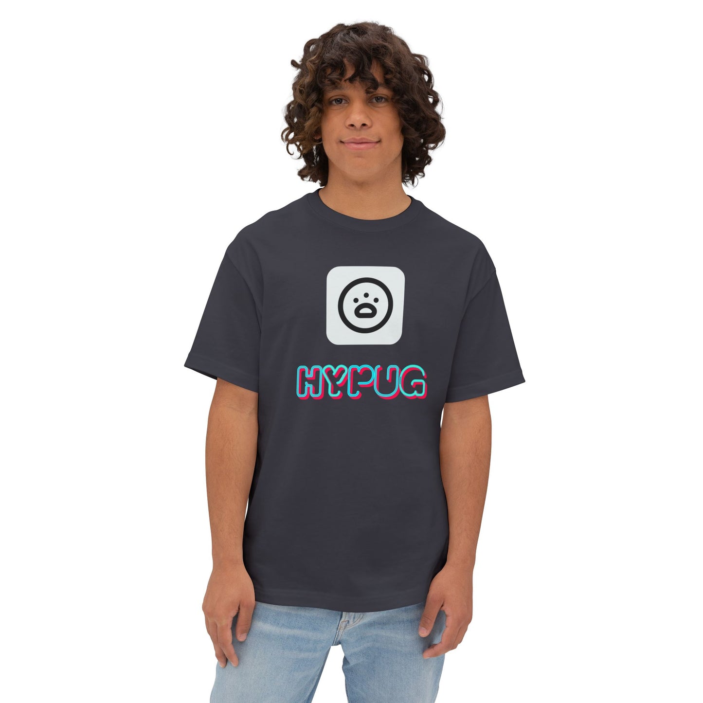 Big Dog Graphic Tee — "HY•PUG" Front Logo & Large Dog Back Print