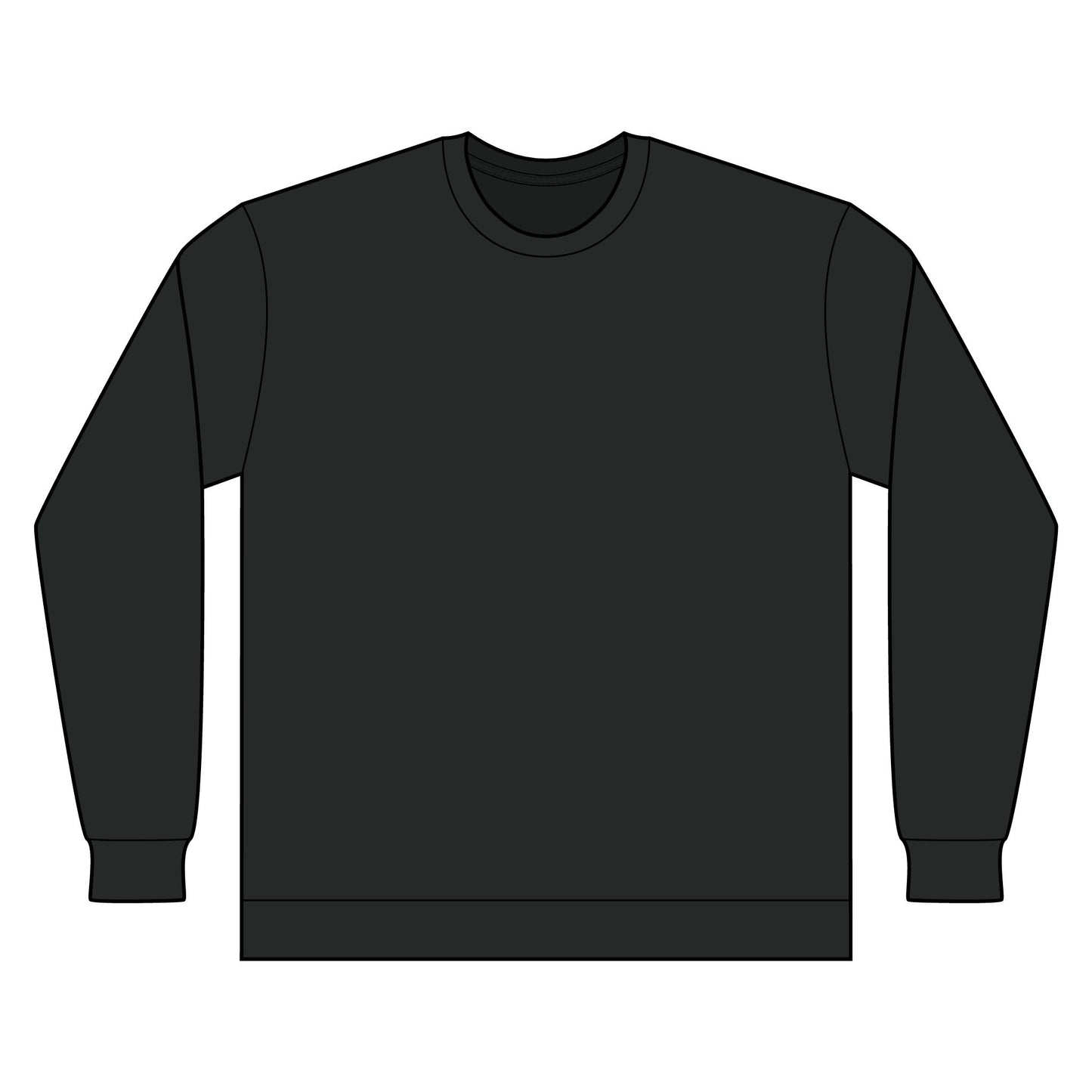 Hypug Xenon Ribcage X-Ray Long Sleeve — Skeleton Chest Anatomy Graphic Shirt