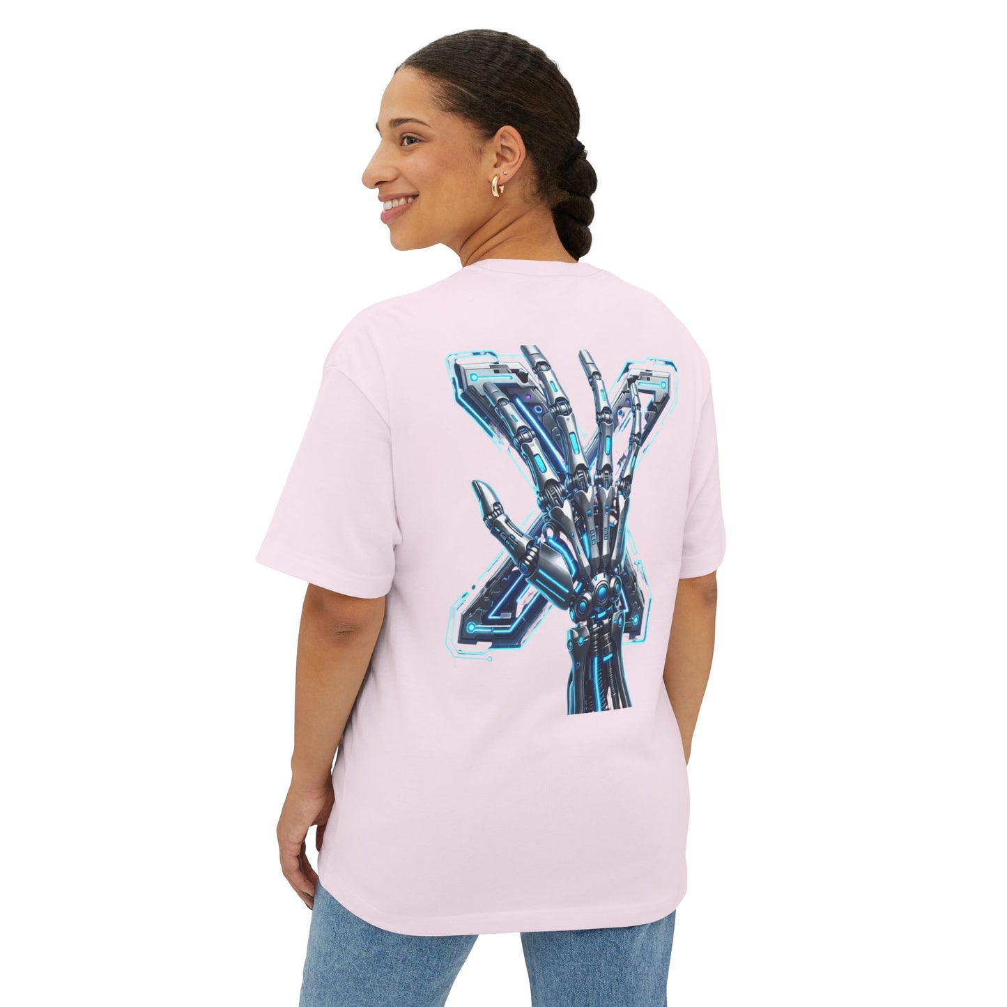 Cyber X Skeleton Tee — Futuristic Robotic Ribcage Graphic T-Shirt