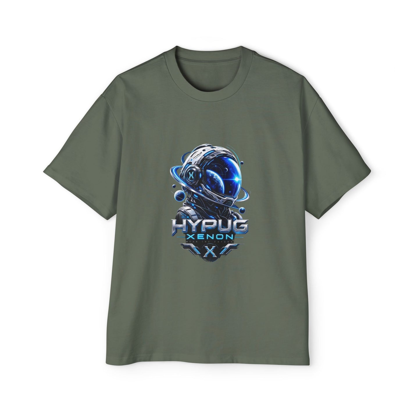 HYPUG XENON Cyber Orbit T-shirt back with futuristic orbital X graphic