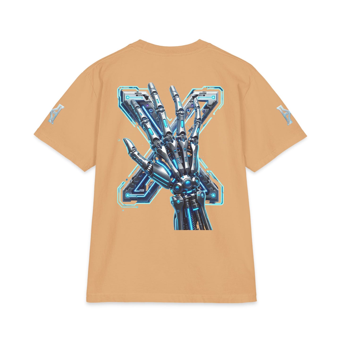 Hypug Cyber Skeleton Tee — Robotic X Ribcage Graphic Shirt