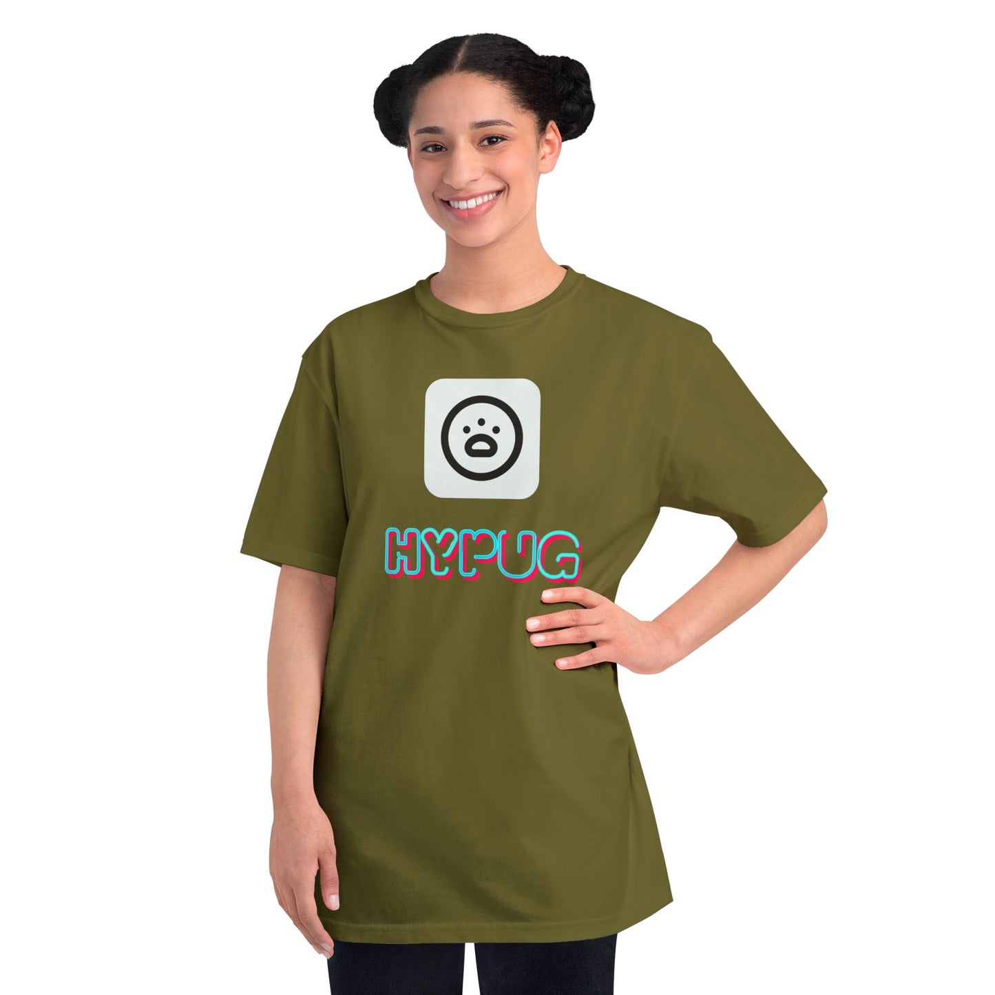 Big Dog Graphic Tee — Retro Pug Face Design