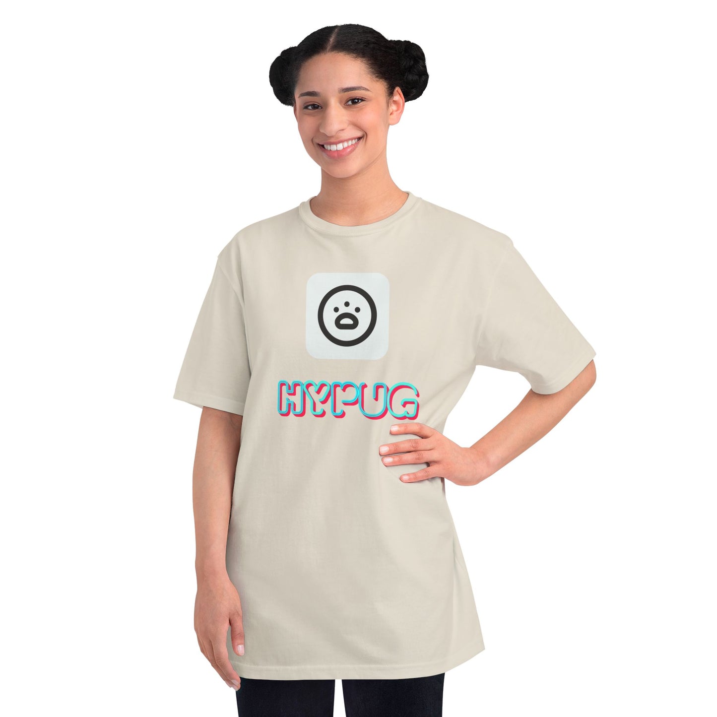 Big Dog Graphic Tee — Retro Pug Face Design