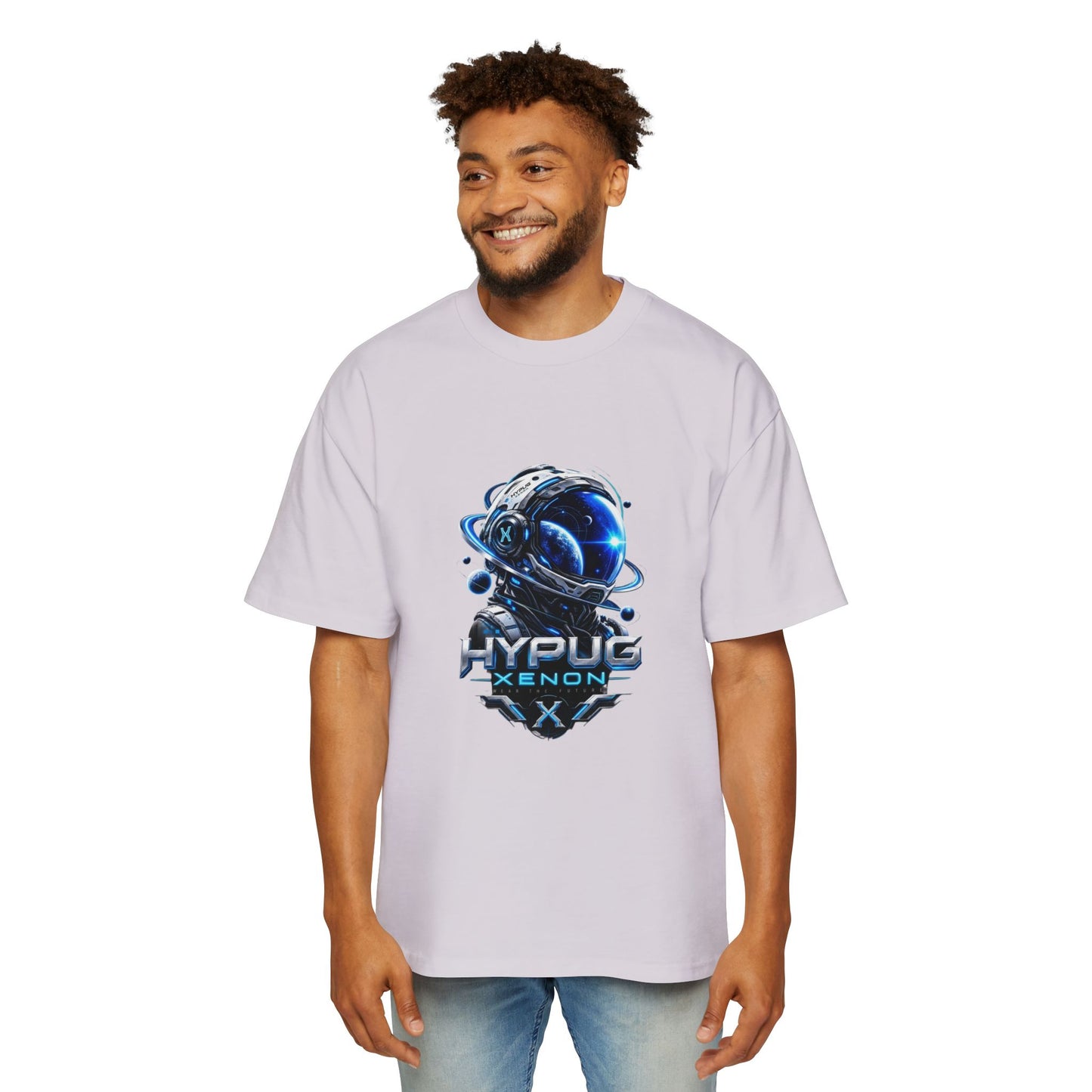 HYPUG XENON Cyber Orbit T-shirt back with futuristic orbital X graphic