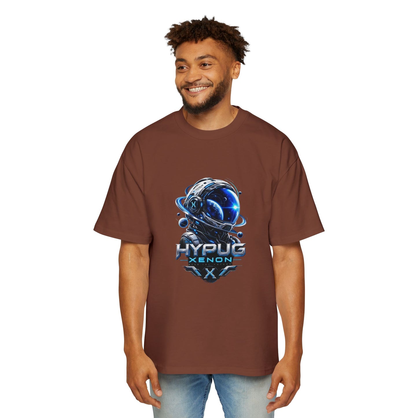 HYPUG XENON Cyber Orbit T-shirt back with futuristic orbital X graphic