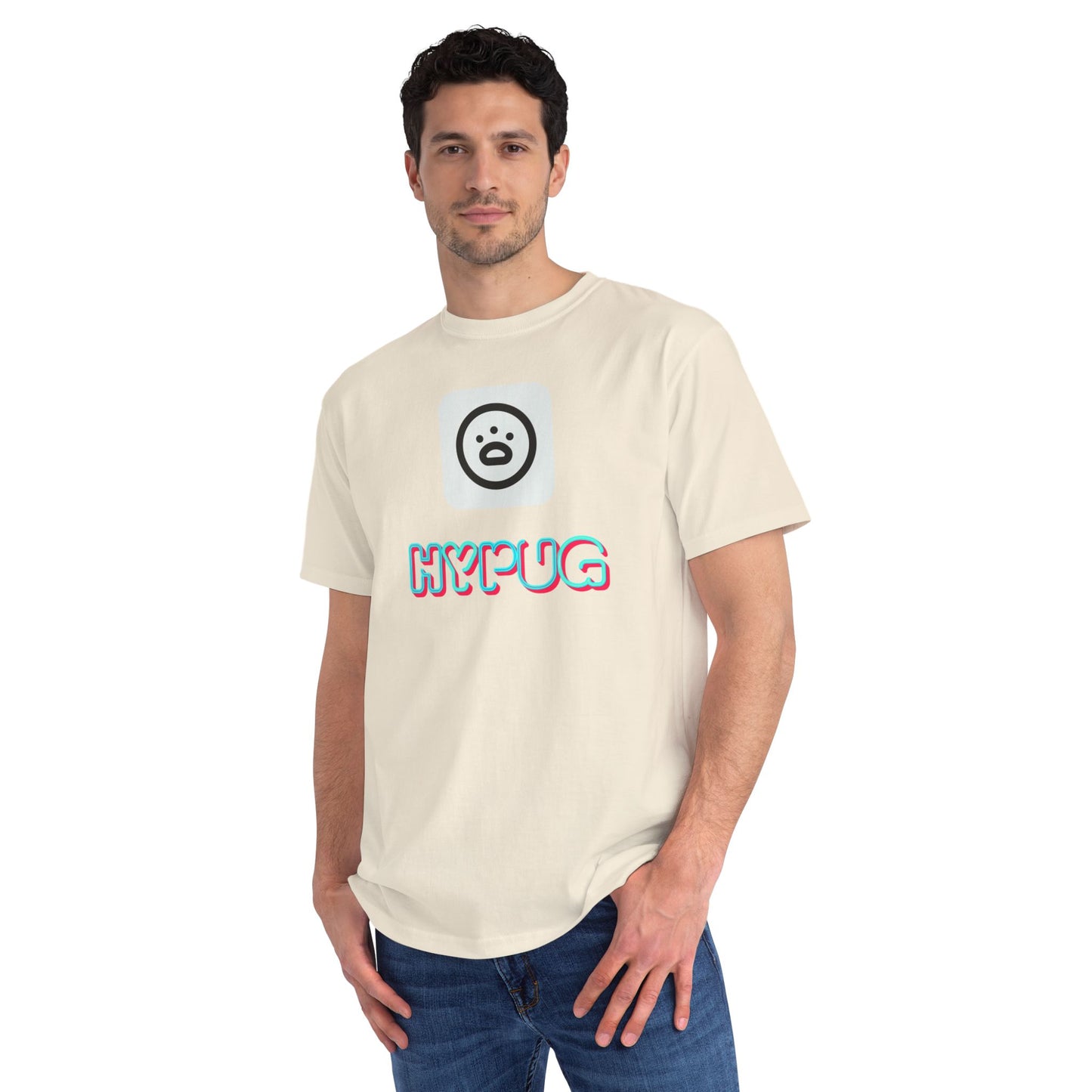 Big Dog Graphic Tee — Retro Pug Face Design