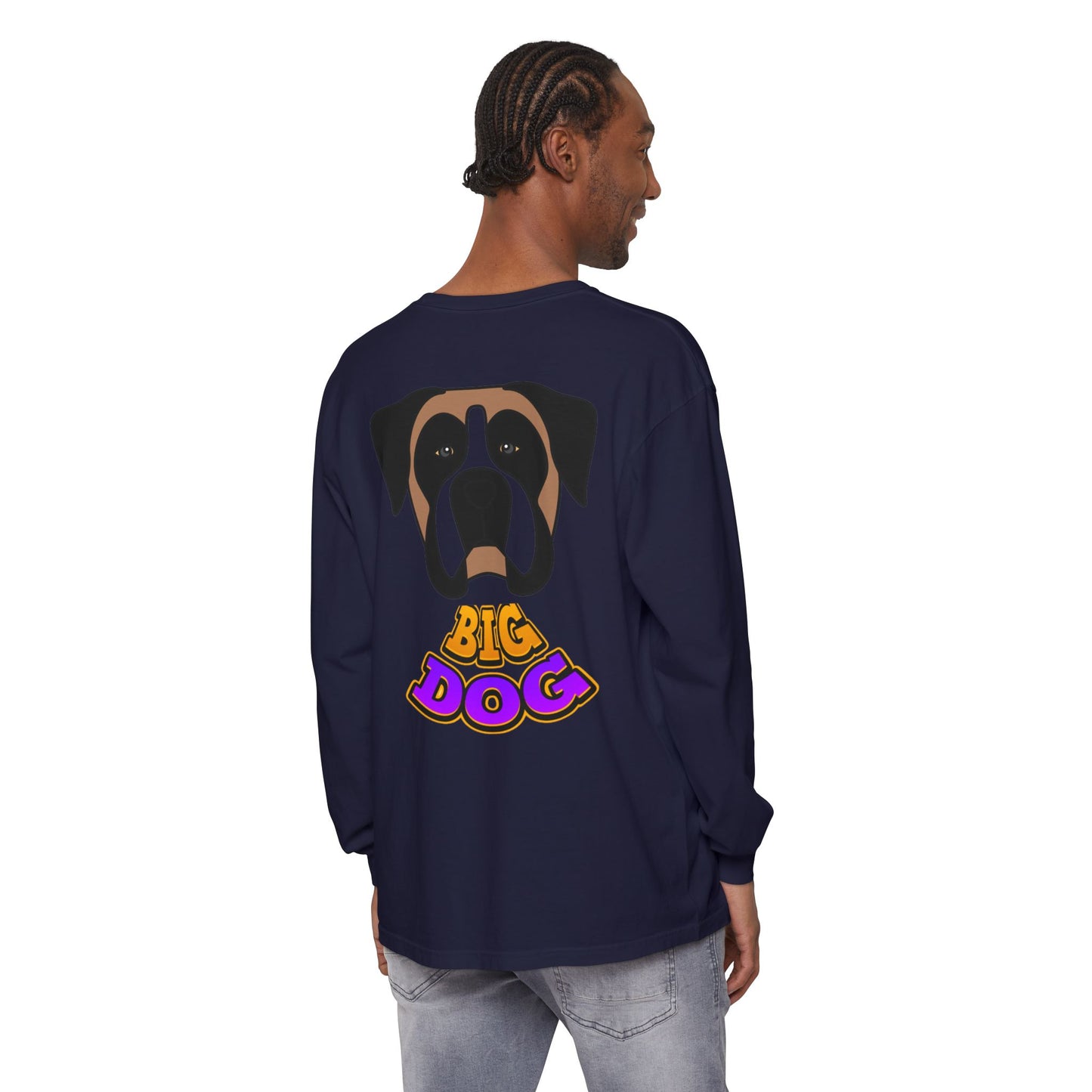 Big Dog Long Sleeve Tee — "Hypug Xenon" Graphic