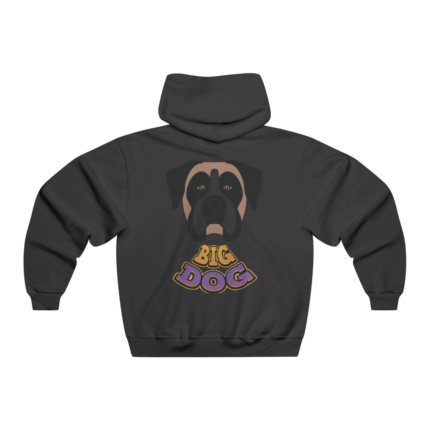 Big Dog Graphic Hoodie — Retro Boxer Illustration with 'HYFUG' Accent