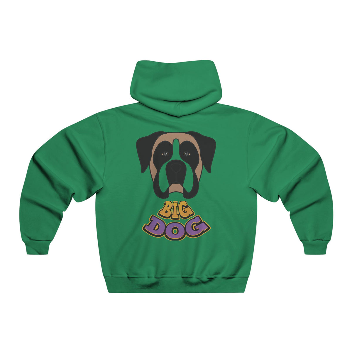 Big Dog Graphic Hoodie — Retro Boxer Illustration with 'HYFUG' Accent - HYPUG XENON