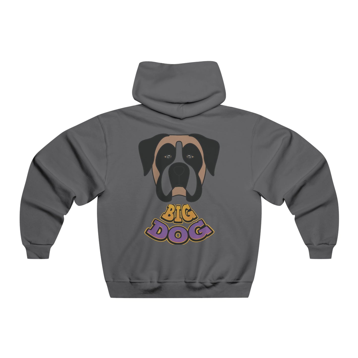 Big Dog Graphic Hoodie — Retro Boxer Illustration with 'HYFUG' Accent