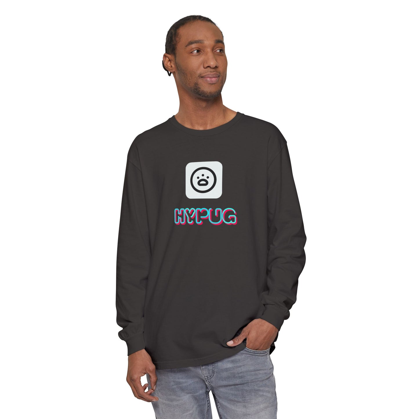 Big Dog Long Sleeve Tee — "Hypug Xenon" Graphic