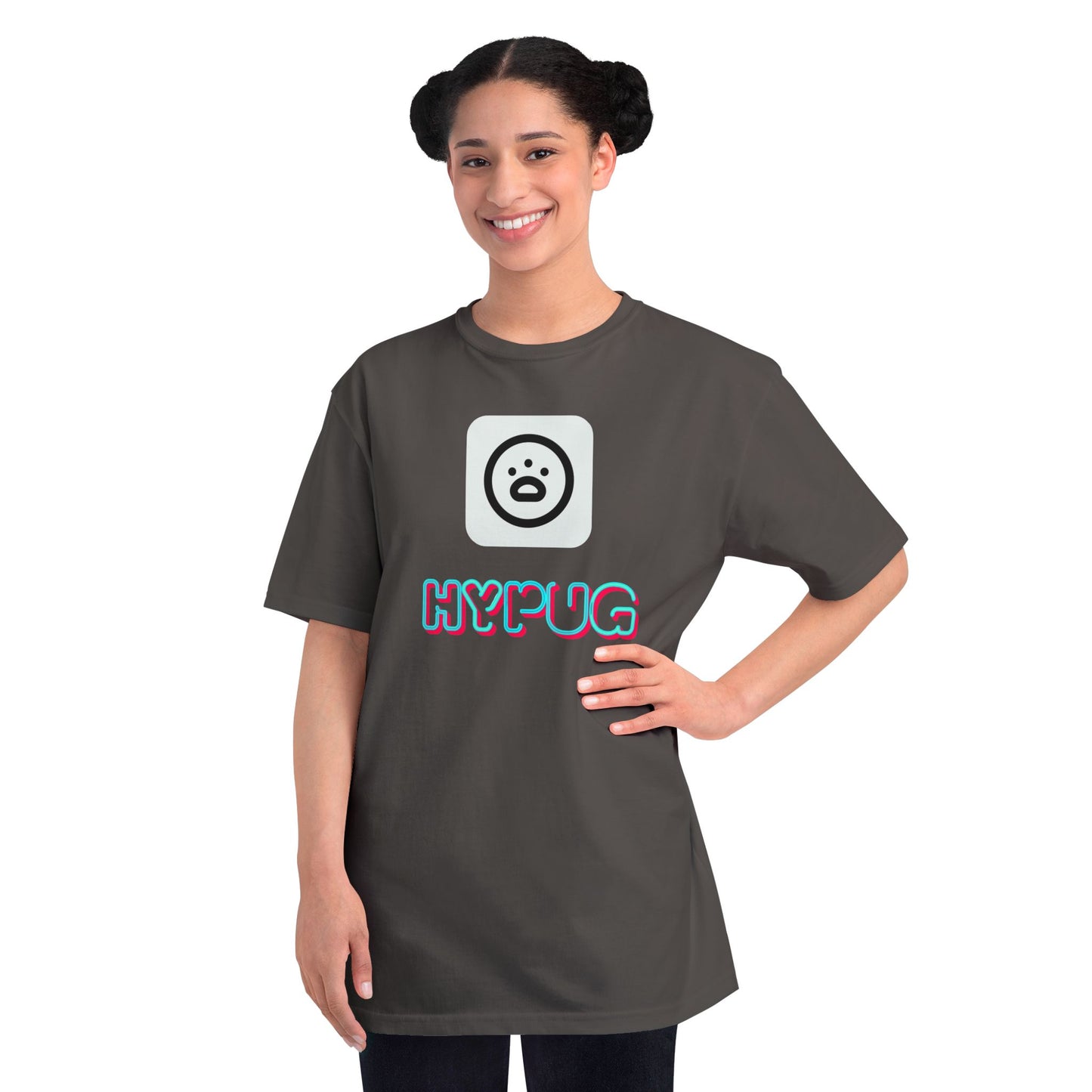 Big Dog Graphic Tee — Retro Pug Face Design