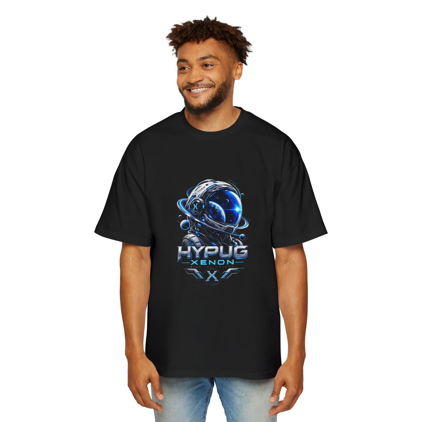 HYPUG XENON Cyber Orbit T-shirt back with futuristic orbital X graphic