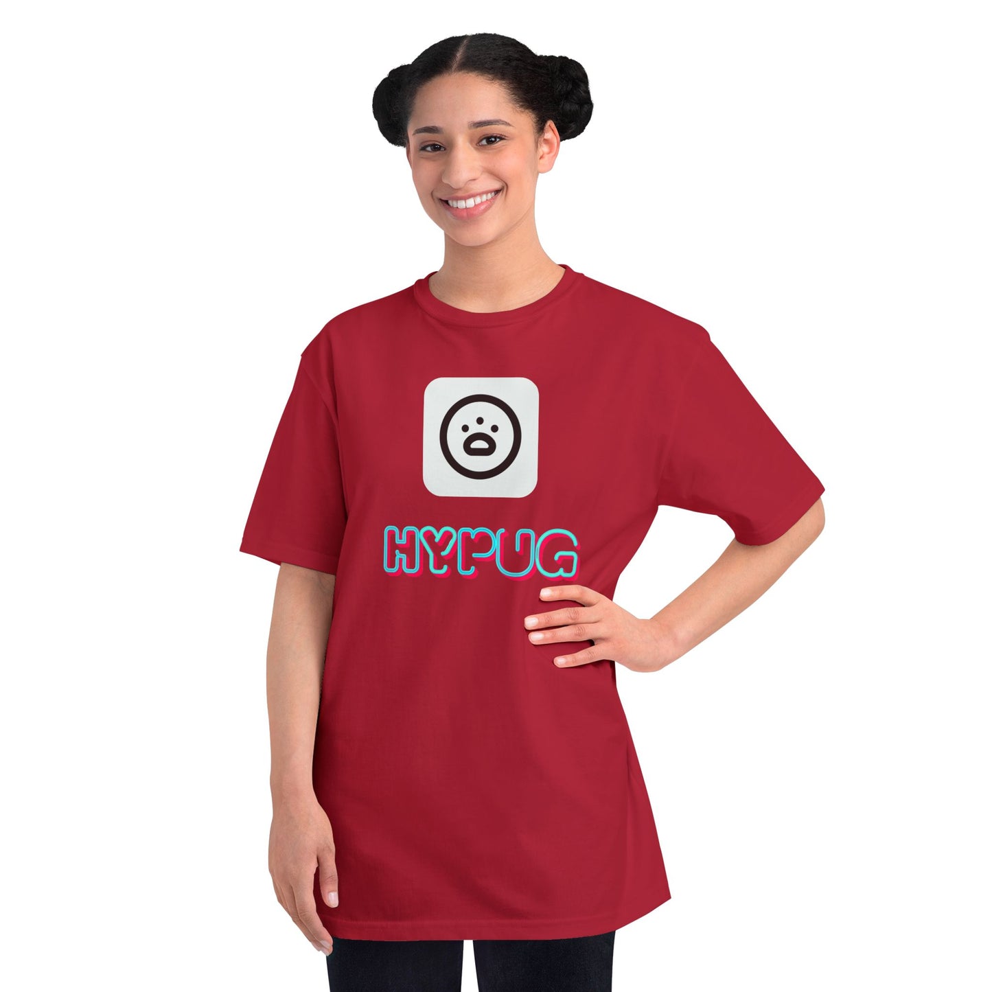 Big Dog Graphic Tee — Retro Pug Face Design
