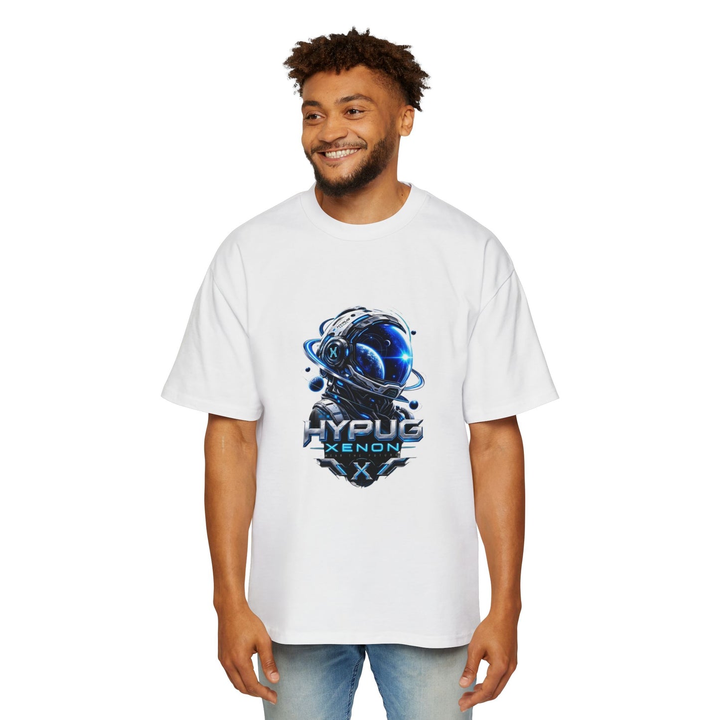 HYPUG XENON Cyber Orbit T-shirt back with futuristic orbital X graphic