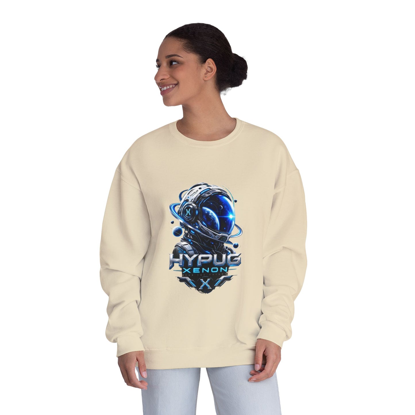 HYPUG XENON Cyber Orbit futuristic cyber streetwear sweatshirt