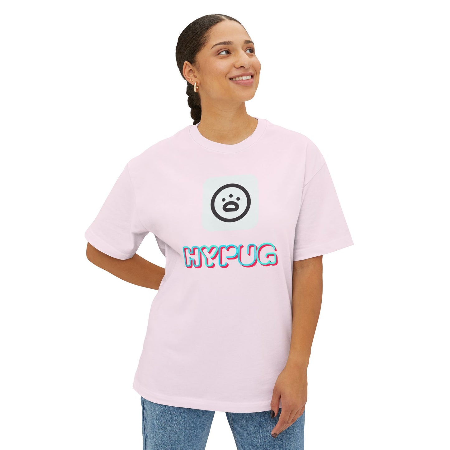 Big Dog Graphic Tee — "HY•PUG" Front Logo & Large Dog Back Print