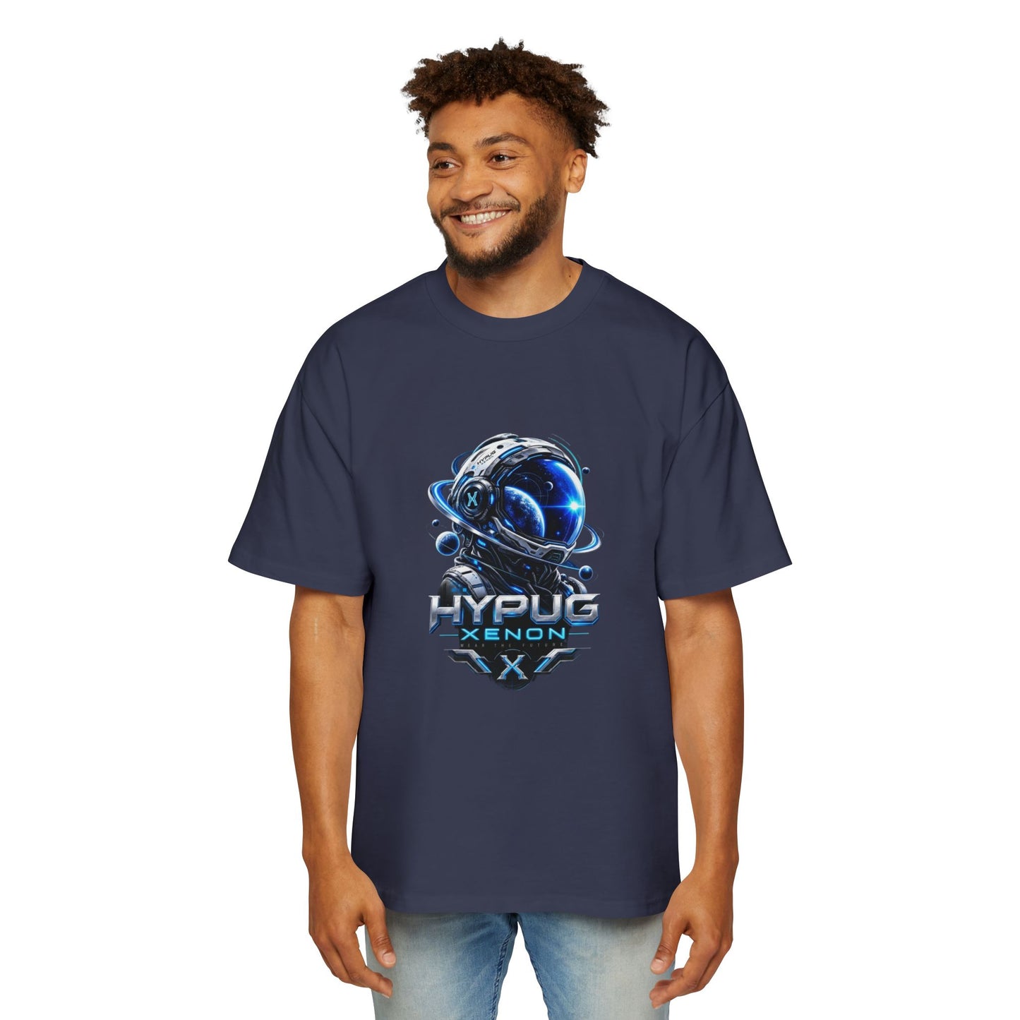HYPUG XENON Cyber Orbit T-shirt back with futuristic orbital X graphic