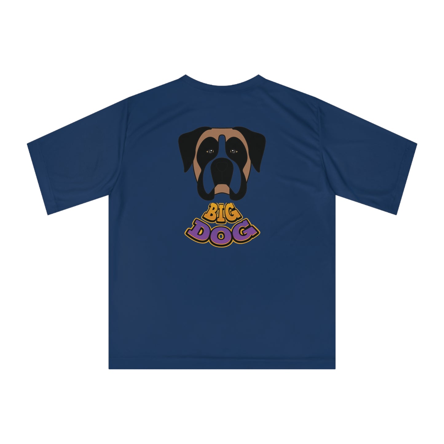Big Dog Graphic T-Shirt — Cute St. Bernard Illustration with "Big Dog" Text