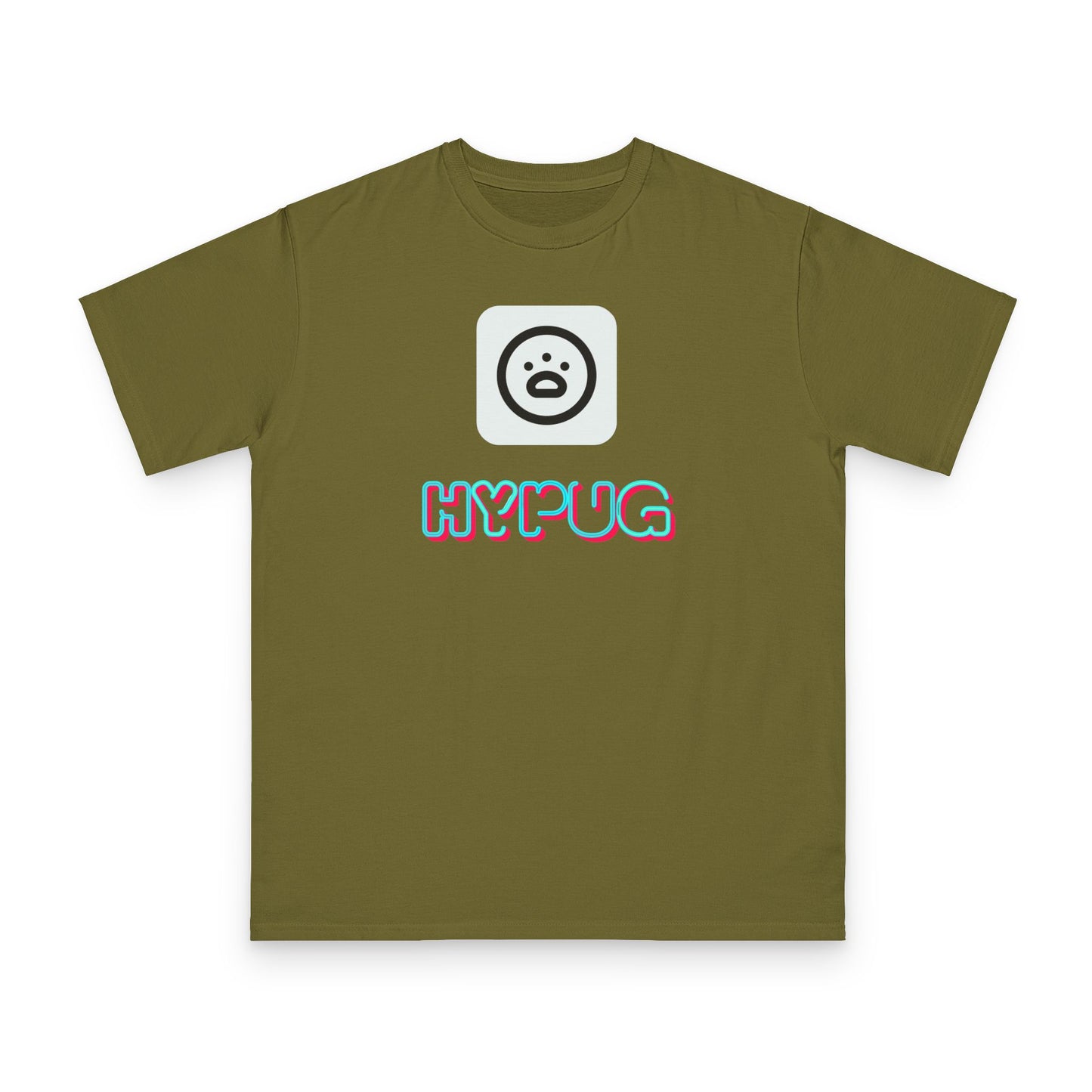 Big Dog Graphic Tee — Retro Pug Face Design