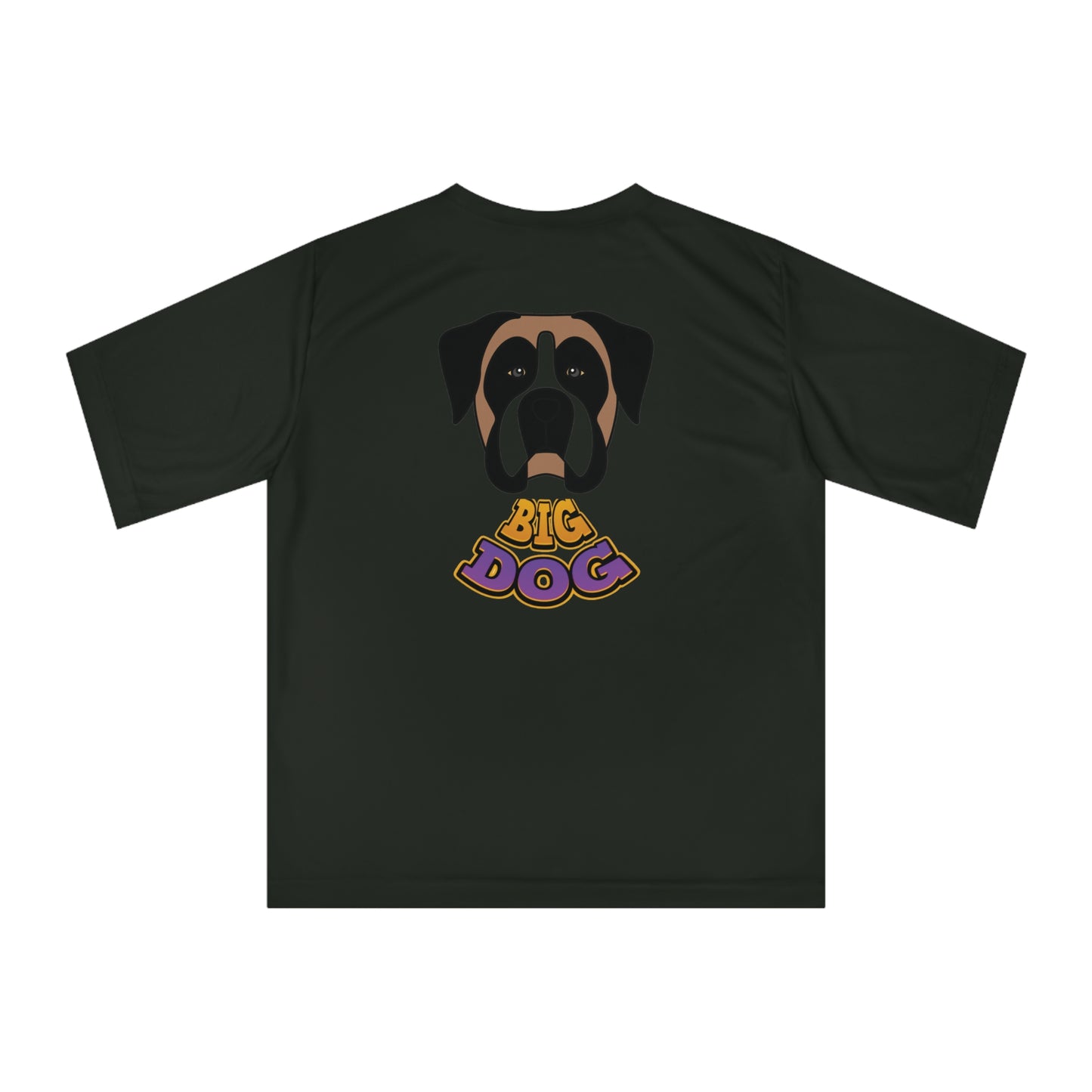 Big Dog Graphic T-Shirt — Cute St. Bernard Illustration with "Big Dog" Text