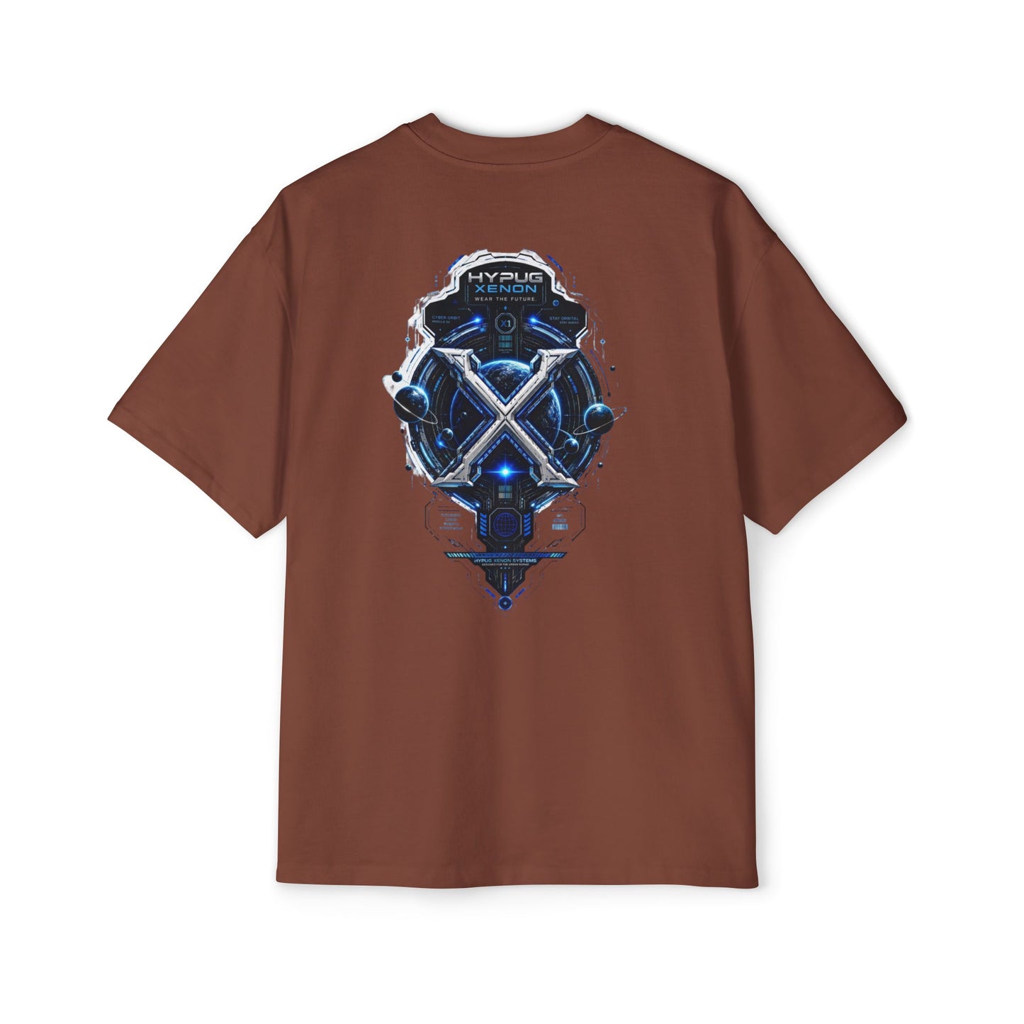 HYPUG XENON Cyber Orbit T-shirt back with futuristic orbital X graphic
