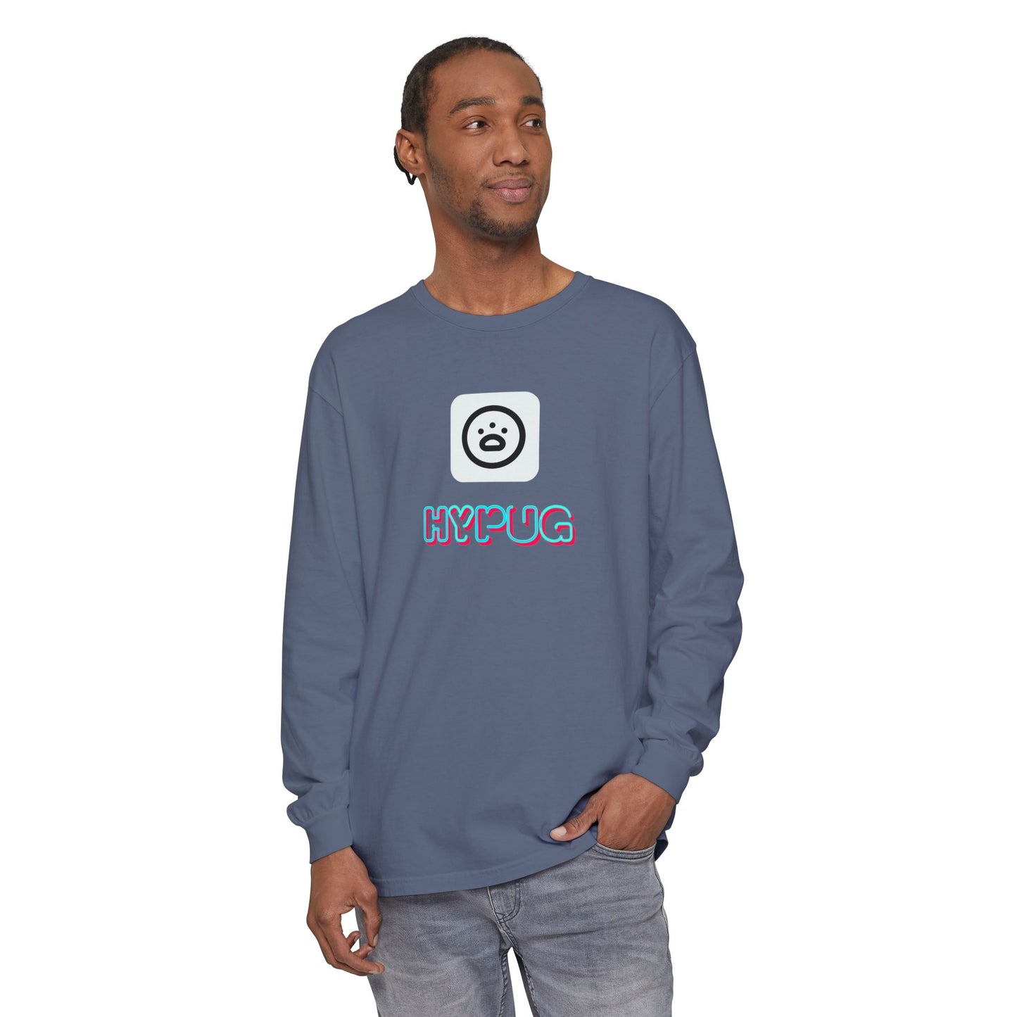 Big Dog Long Sleeve Tee — "Hypug Xenon" Graphic