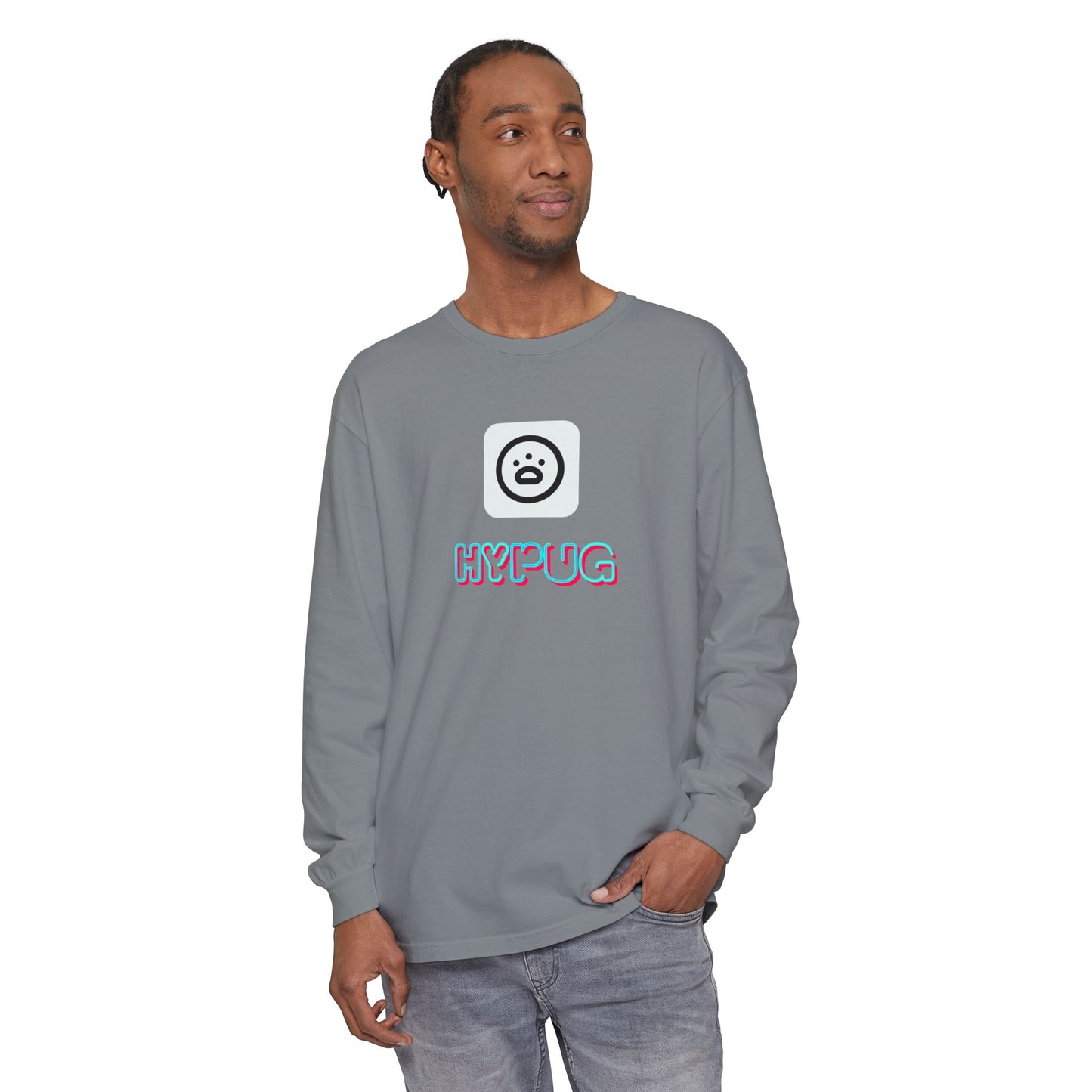 Big Dog Long Sleeve Tee — "Hypug Xenon" Graphic