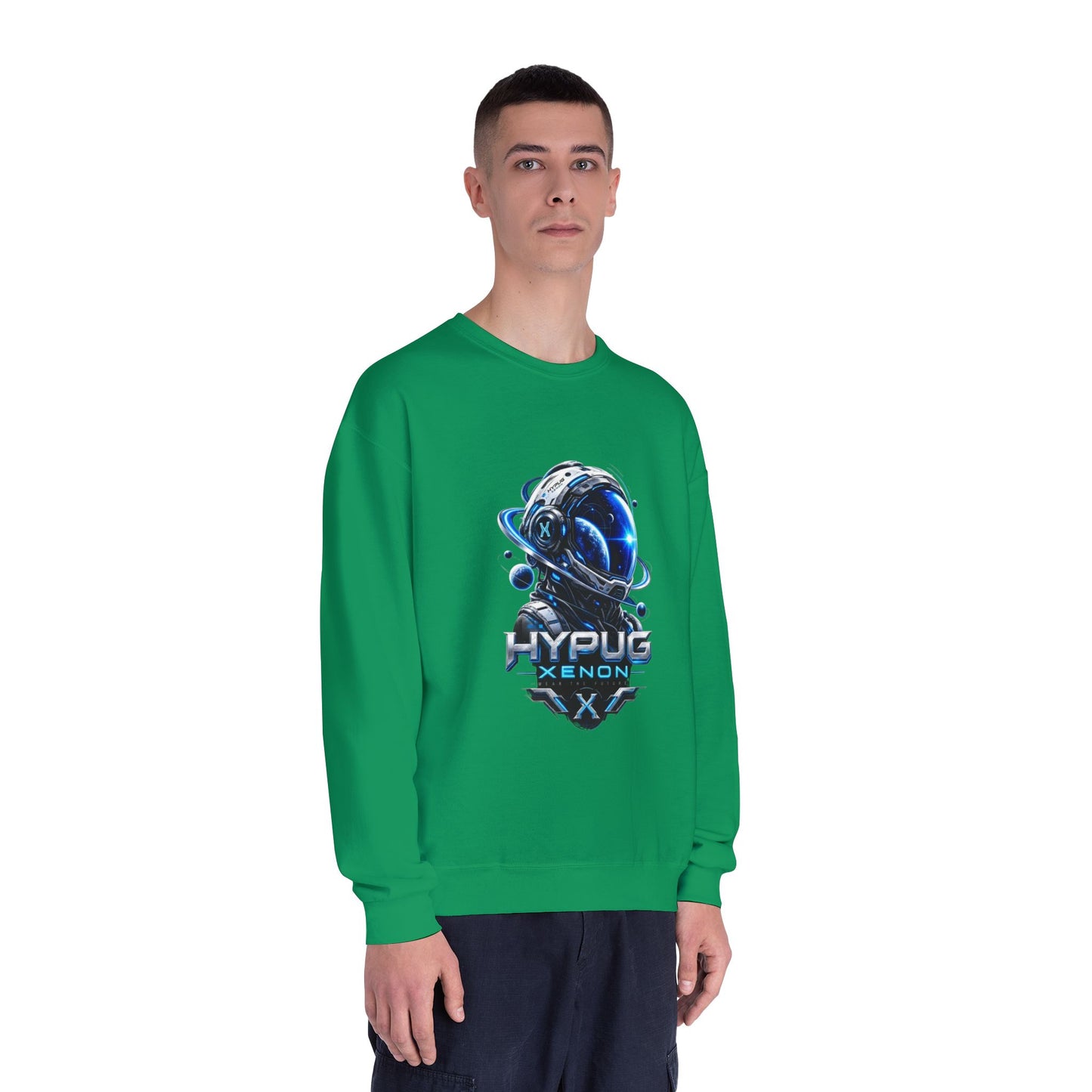 HYPUG XENON Cyber Orbit futuristic cyber streetwear sweatshirt