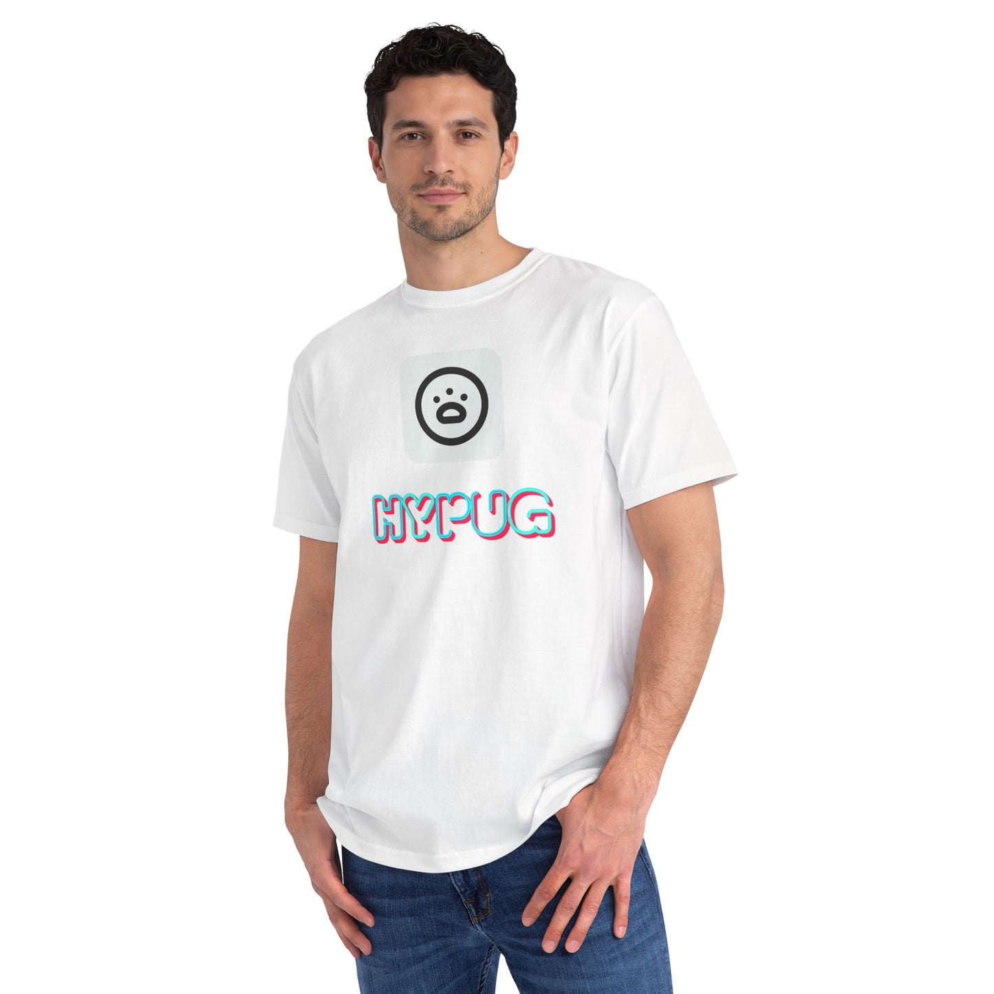 Big Dog Graphic Tee — Retro Pug Face Design