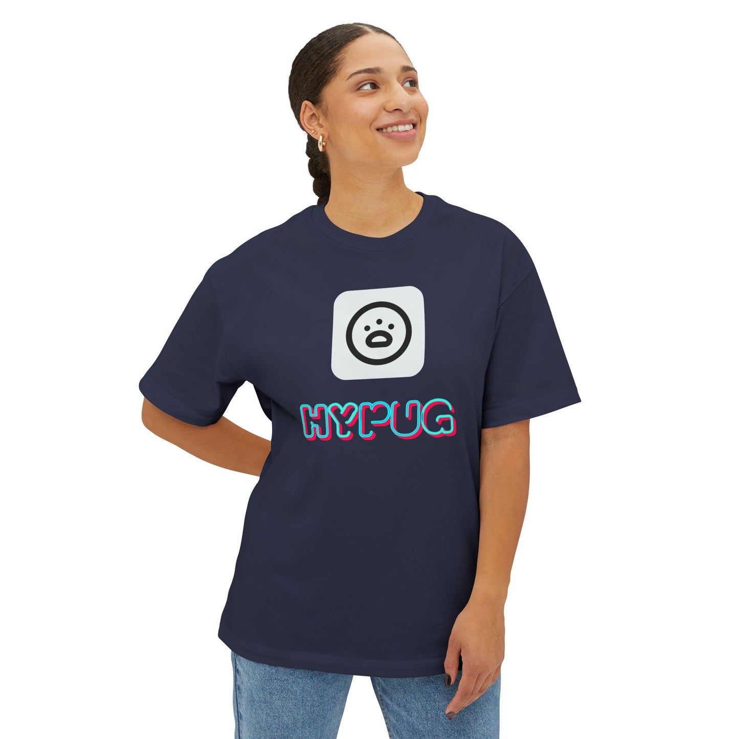 Big Dog Graphic Tee — "HY•PUG" Front Logo & Large Dog Back Print