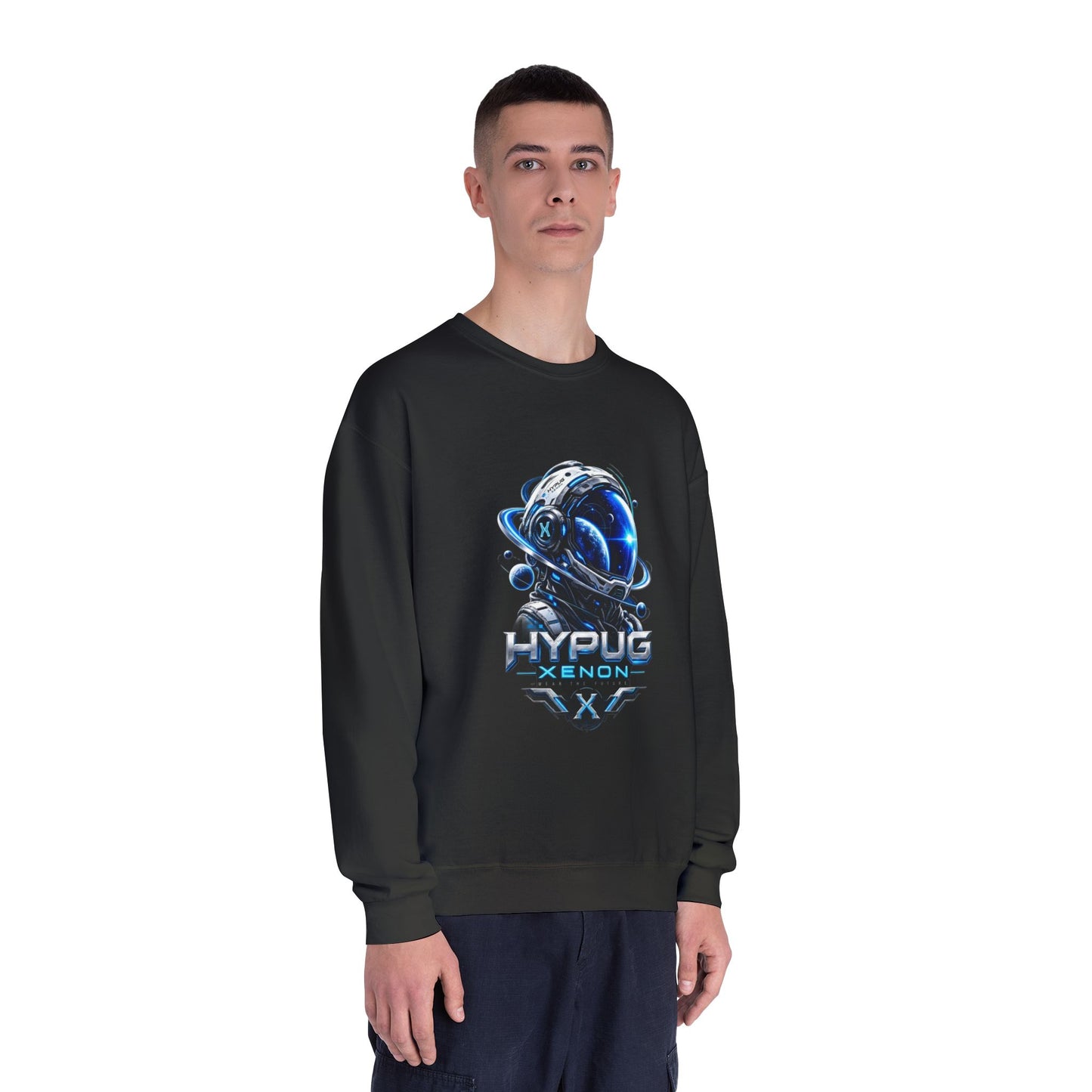 HYPUG XENON Cyber Orbit futuristic cyber streetwear sweatshirt