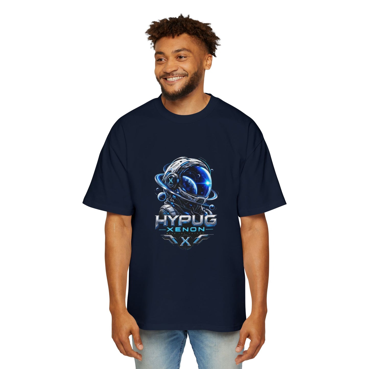 HYPUG XENON Cyber Orbit T-shirt back with futuristic orbital X graphic
