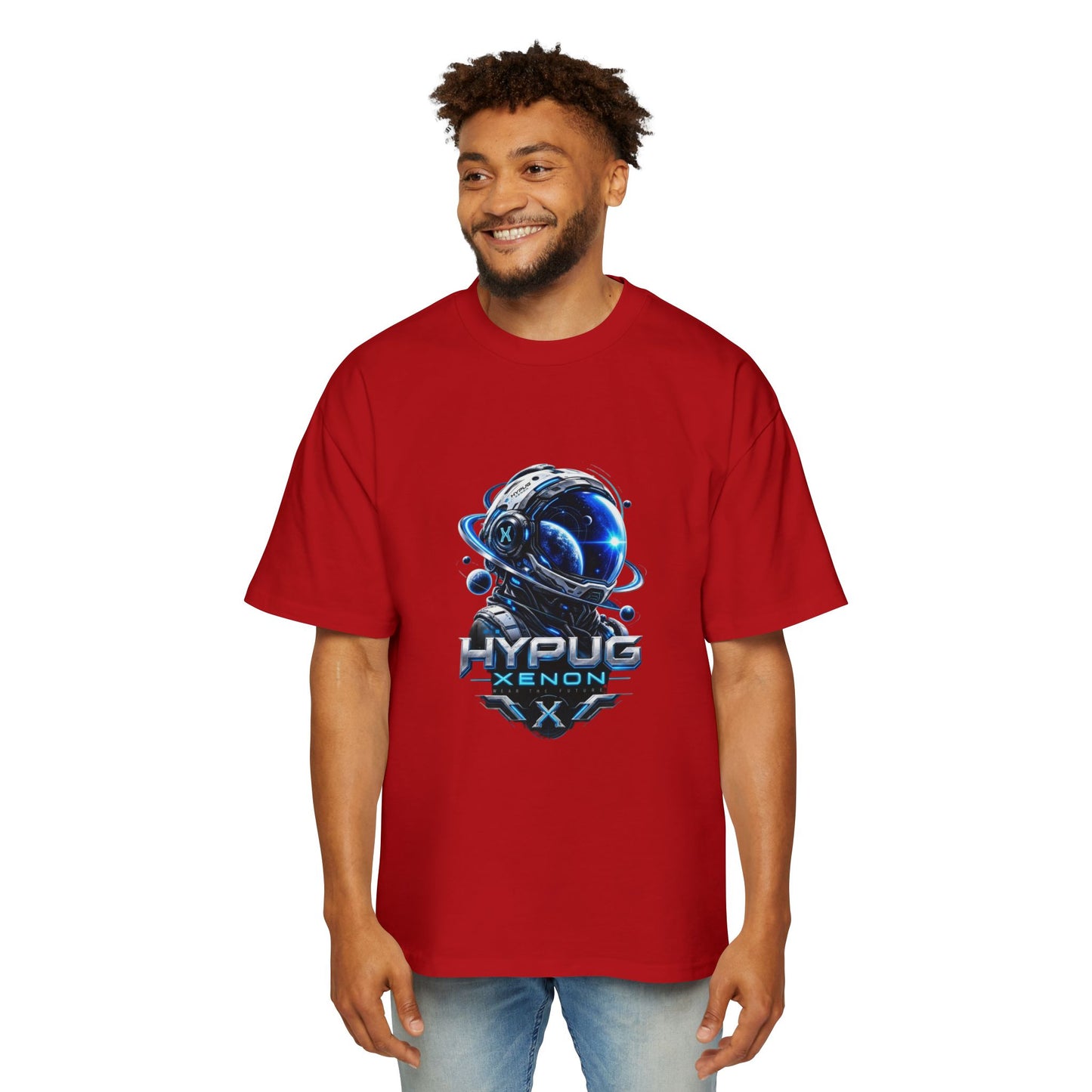 HYPUG XENON Cyber Orbit T-shirt back with futuristic orbital X graphic