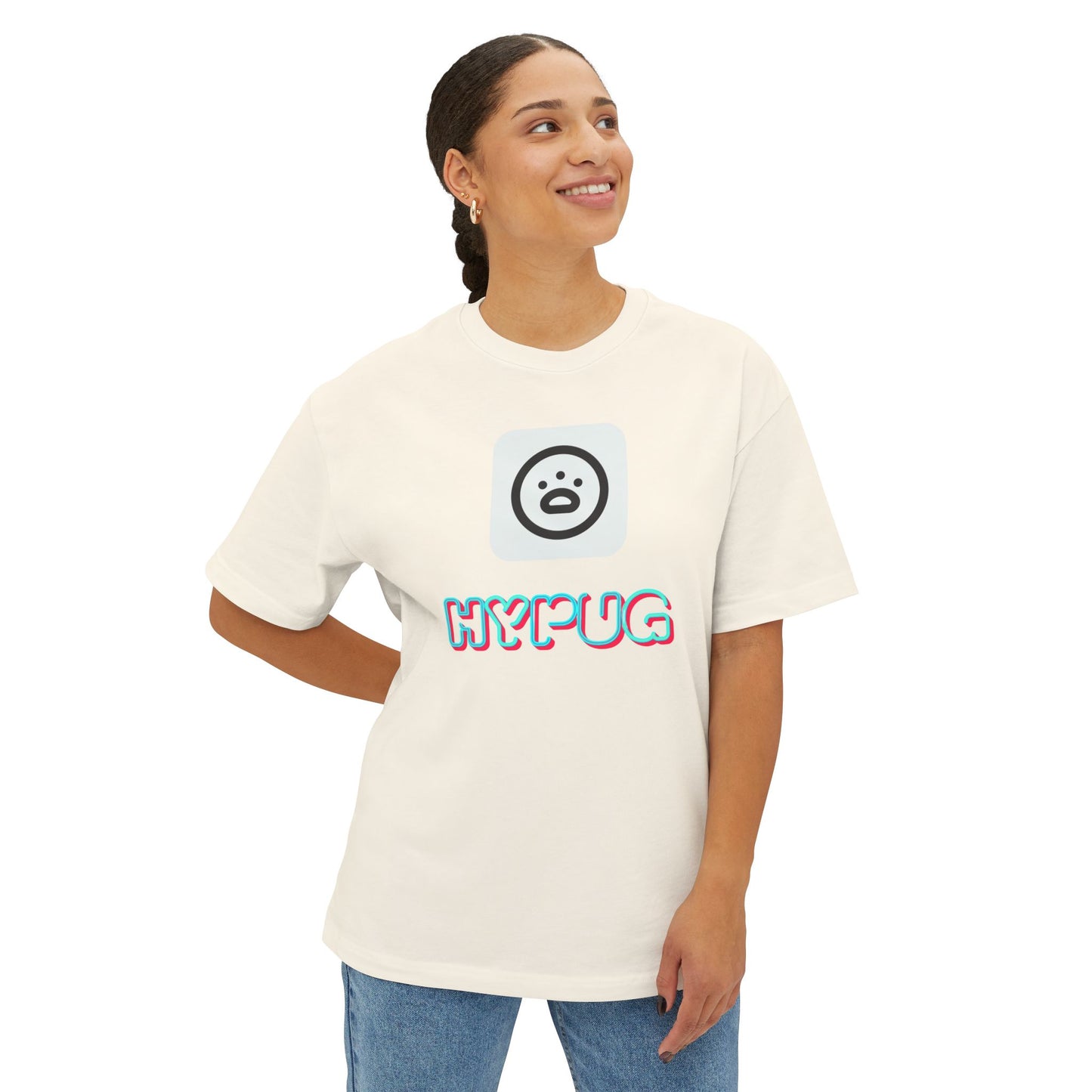 Big Dog Graphic Tee — "HY•PUG" Front Logo & Large Dog Back Print