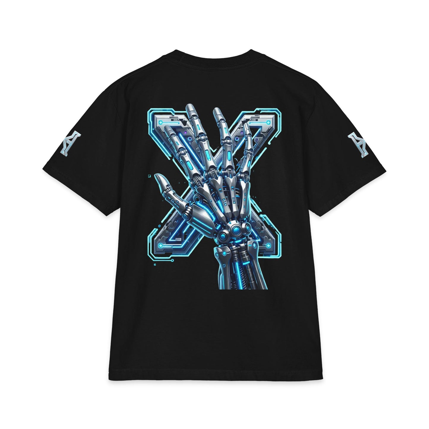 Hypug Cyber Skeleton Tee — Robotic X Ribcage Graphic Shirt